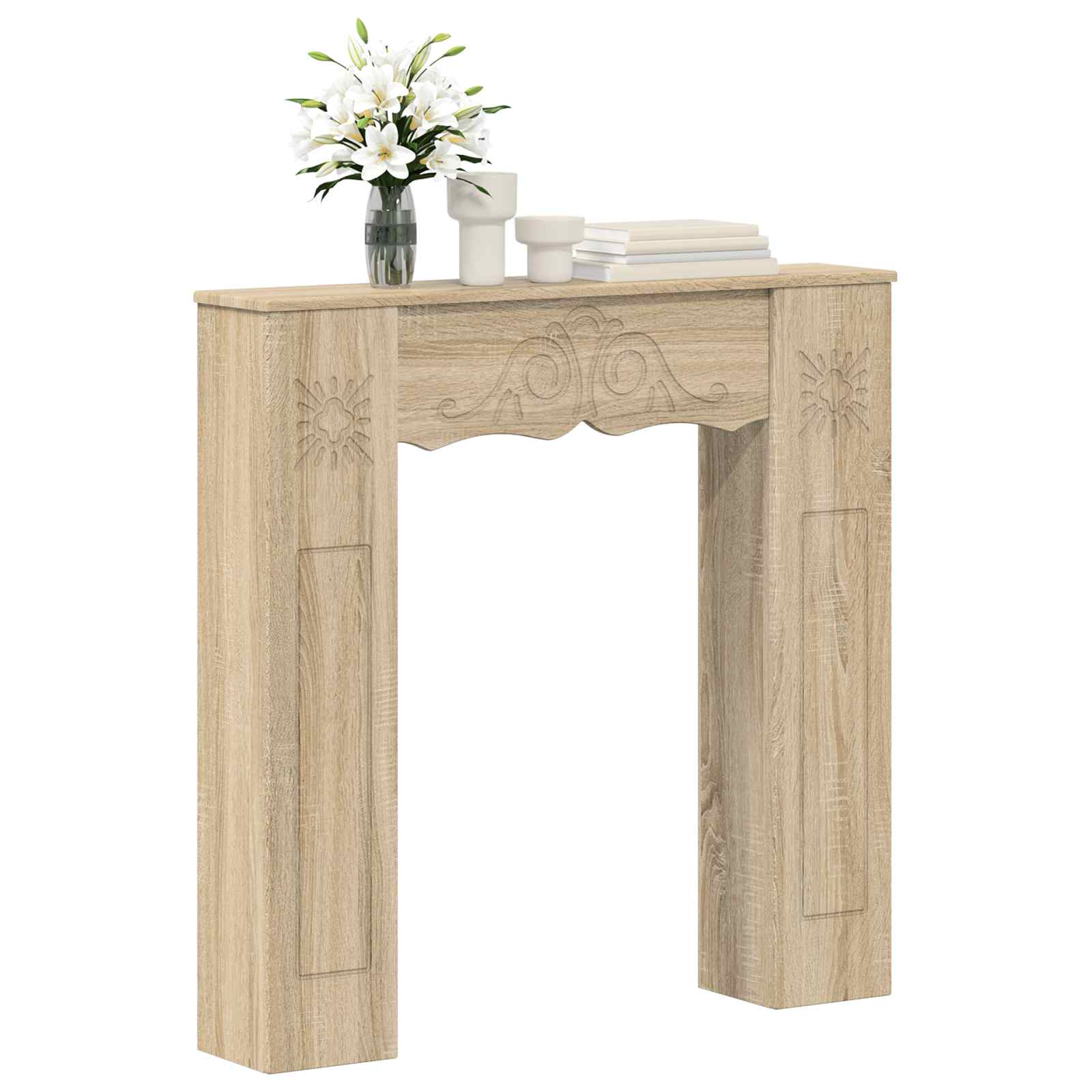 Haardomlijsting Sonoma 102 x 20 x 102 cm Bewerkt hout is nu te koop bij PeponiXL, paradijselijk wonen!