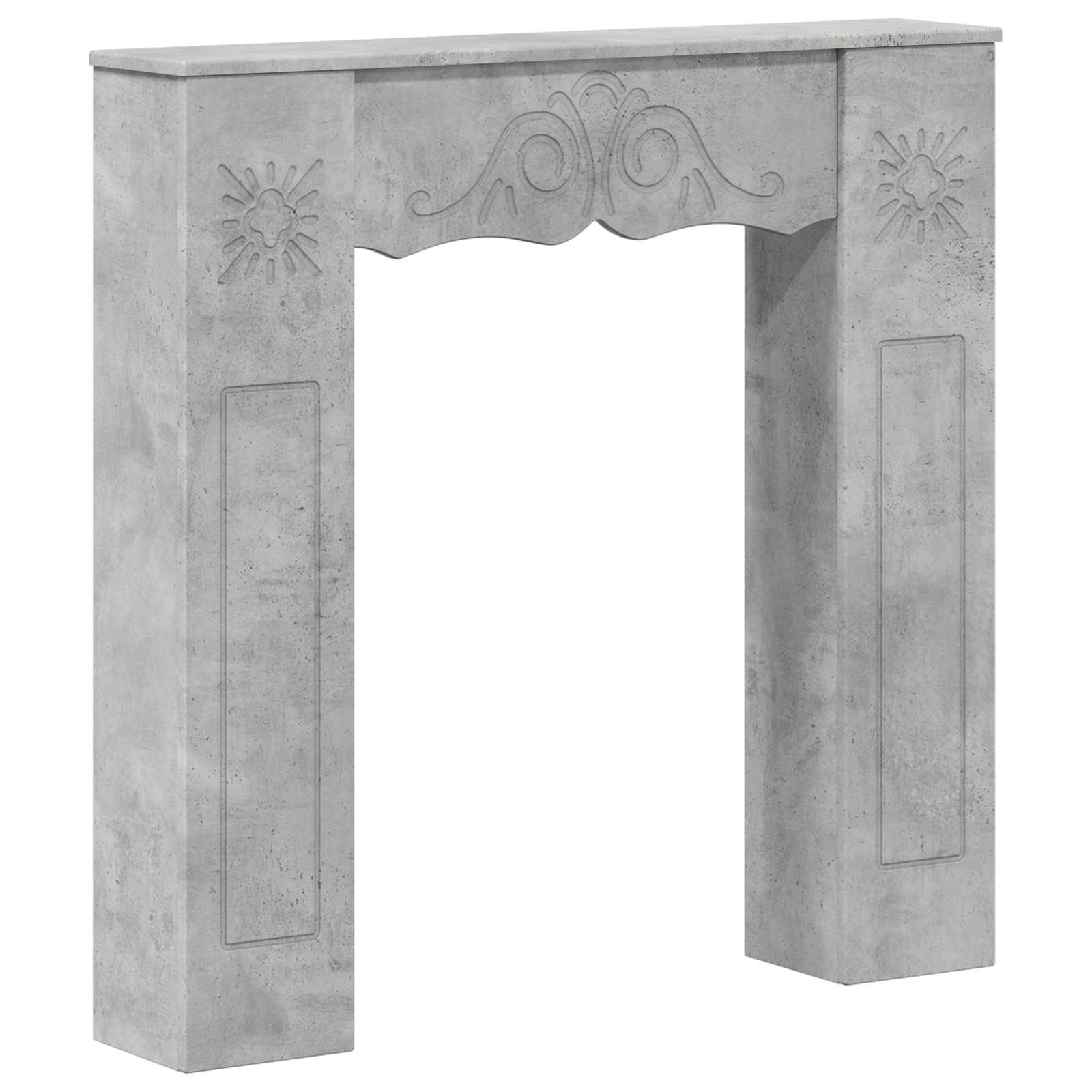 Haardomlijsting Betongrijs 102 x 20 x 102 cm Bewerkt hout is nu te koop bij PeponiXL, paradijselijk wonen!