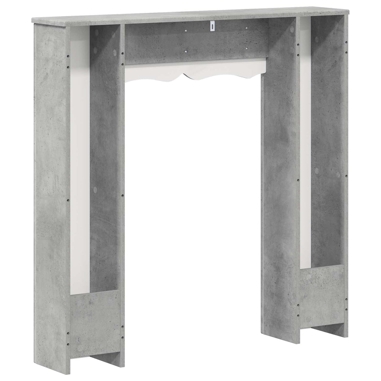 Haardomlijsting Betongrijs 102 x 20 x 102 cm Bewerkt hout is nu te koop bij PeponiXL, paradijselijk wonen!