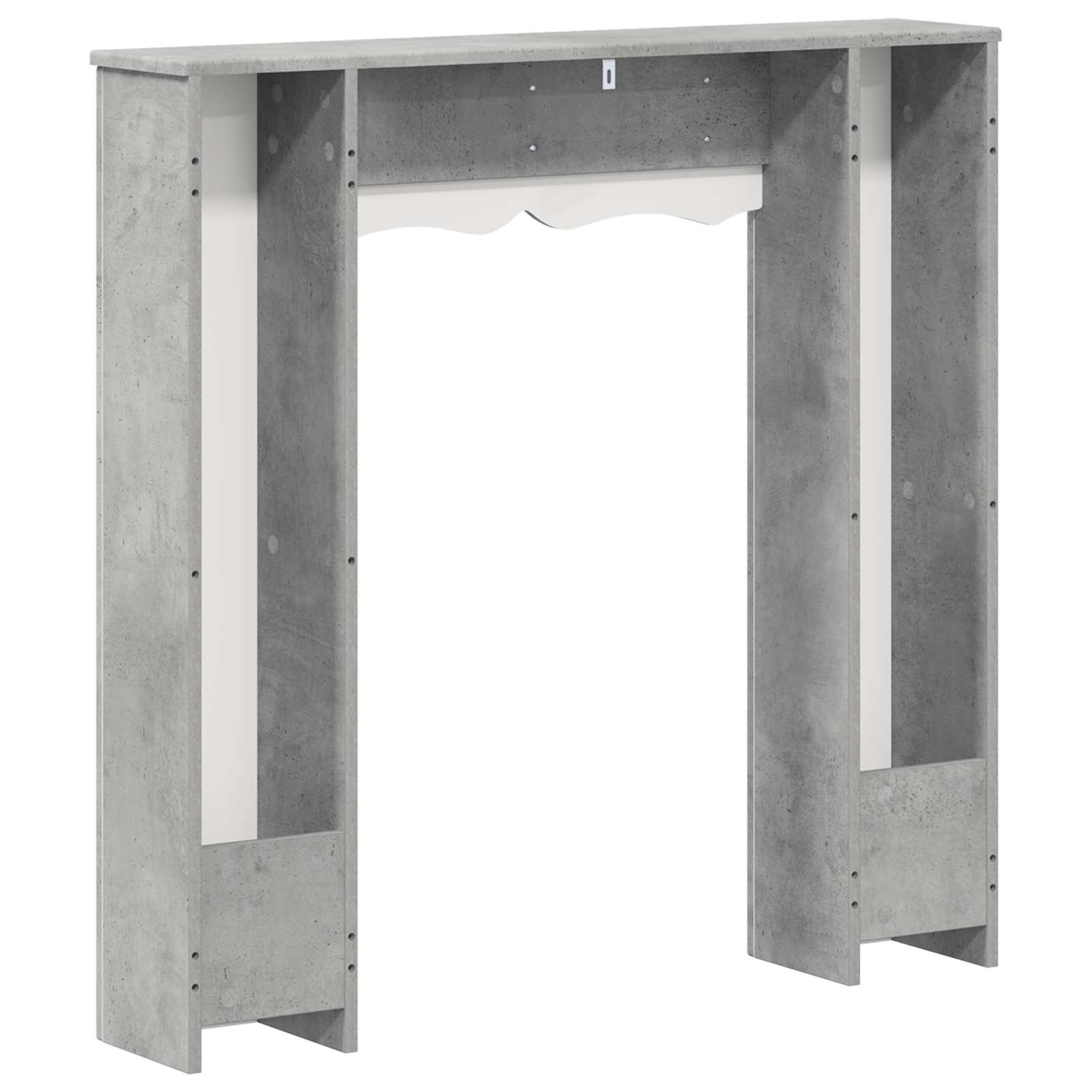 Haardomlijsting Betongrijs 102 x 20 x 102 cm Bewerkt hout is nu te koop bij PeponiXL, paradijselijk wonen!