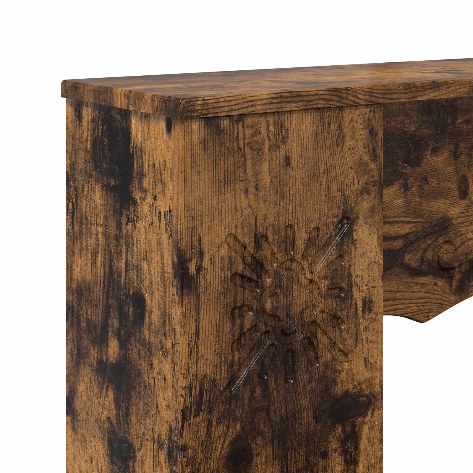 Haardomlijsting Gerookt eiken 102 x 20 x 102 cm Bewerkt hout is nu te koop bij PeponiXL, paradijselijk wonen!