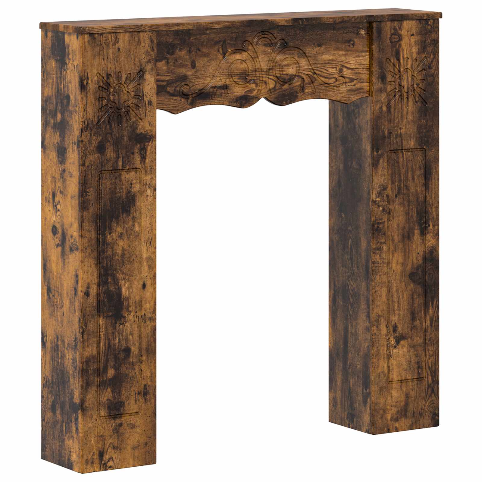 Haardomlijsting Gerookt eiken 102 x 20 x 102 cm Bewerkt hout is nu te koop bij PeponiXL, paradijselijk wonen!