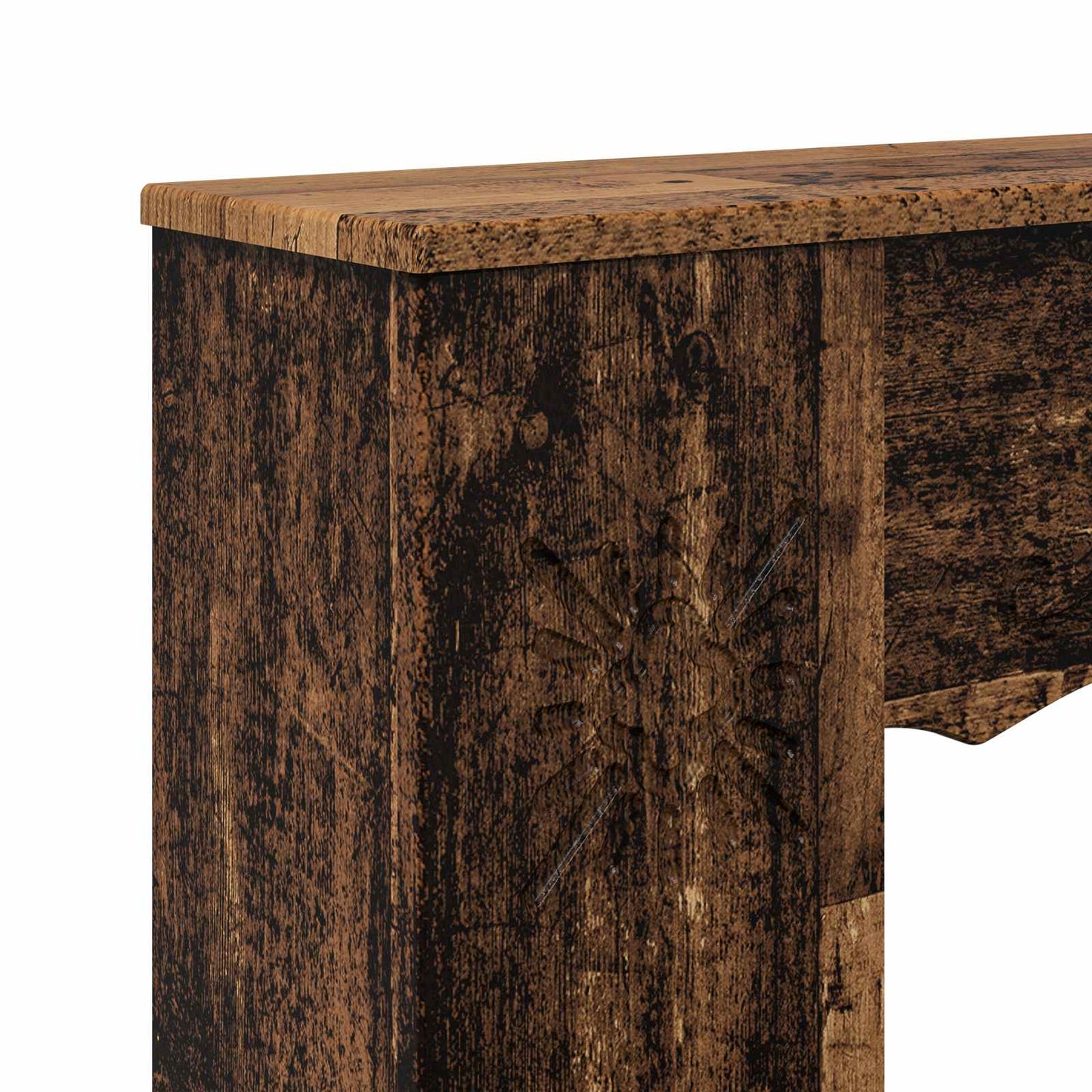 Haardomlijsting Oud hout 102 x 20 x 102 cm Bewerkt hout is nu te koop bij PeponiXL, paradijselijk wonen!