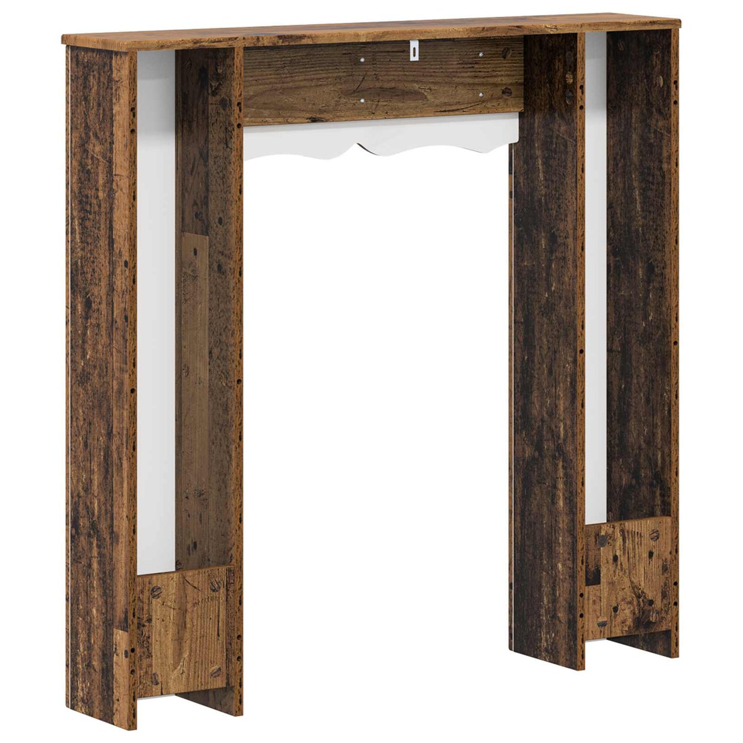 Haardomlijsting Oud hout 102 x 20 x 102 cm Bewerkt hout is nu te koop bij PeponiXL, paradijselijk wonen!