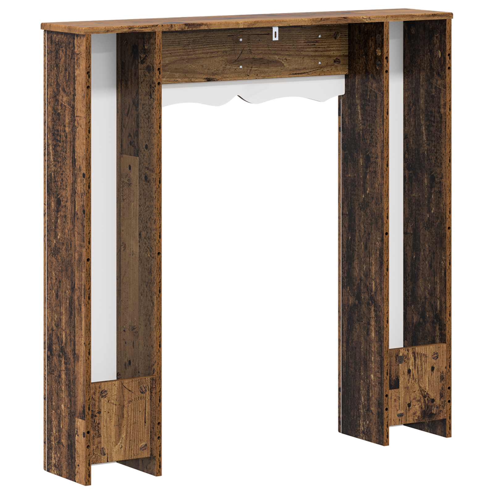 Haardomlijsting Oud hout 102 x 20 x 102 cm Bewerkt hout is nu te koop bij PeponiXL, paradijselijk wonen!