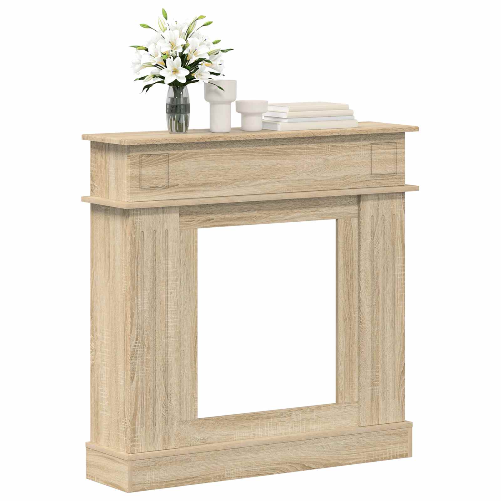 Haardomlijsting Sonoma 102 x 26 x 100 cm Bewerkt hout is nu te koop bij PeponiXL, paradijselijk wonen!