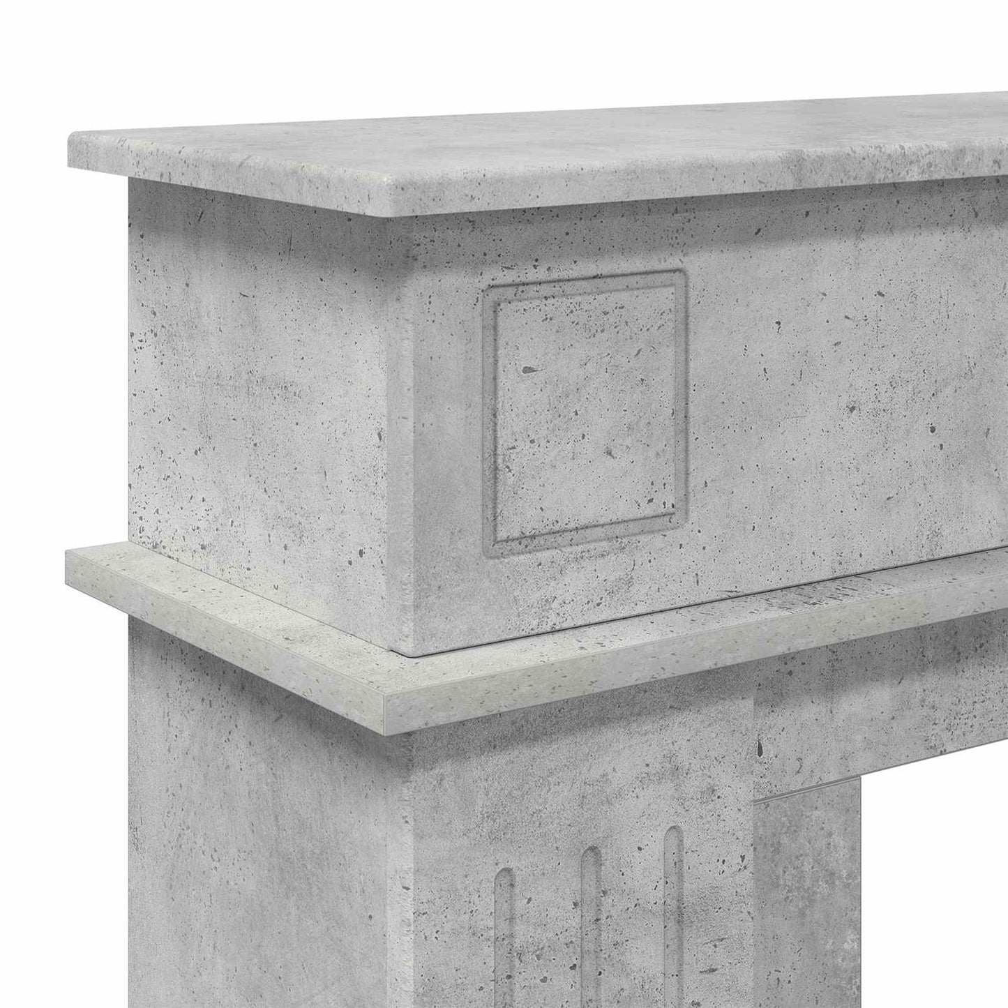 Haardomlijsting Betongrijs 102 x 26 x 100 cm Bewerkt hout is nu te koop bij PeponiXL, paradijselijk wonen!