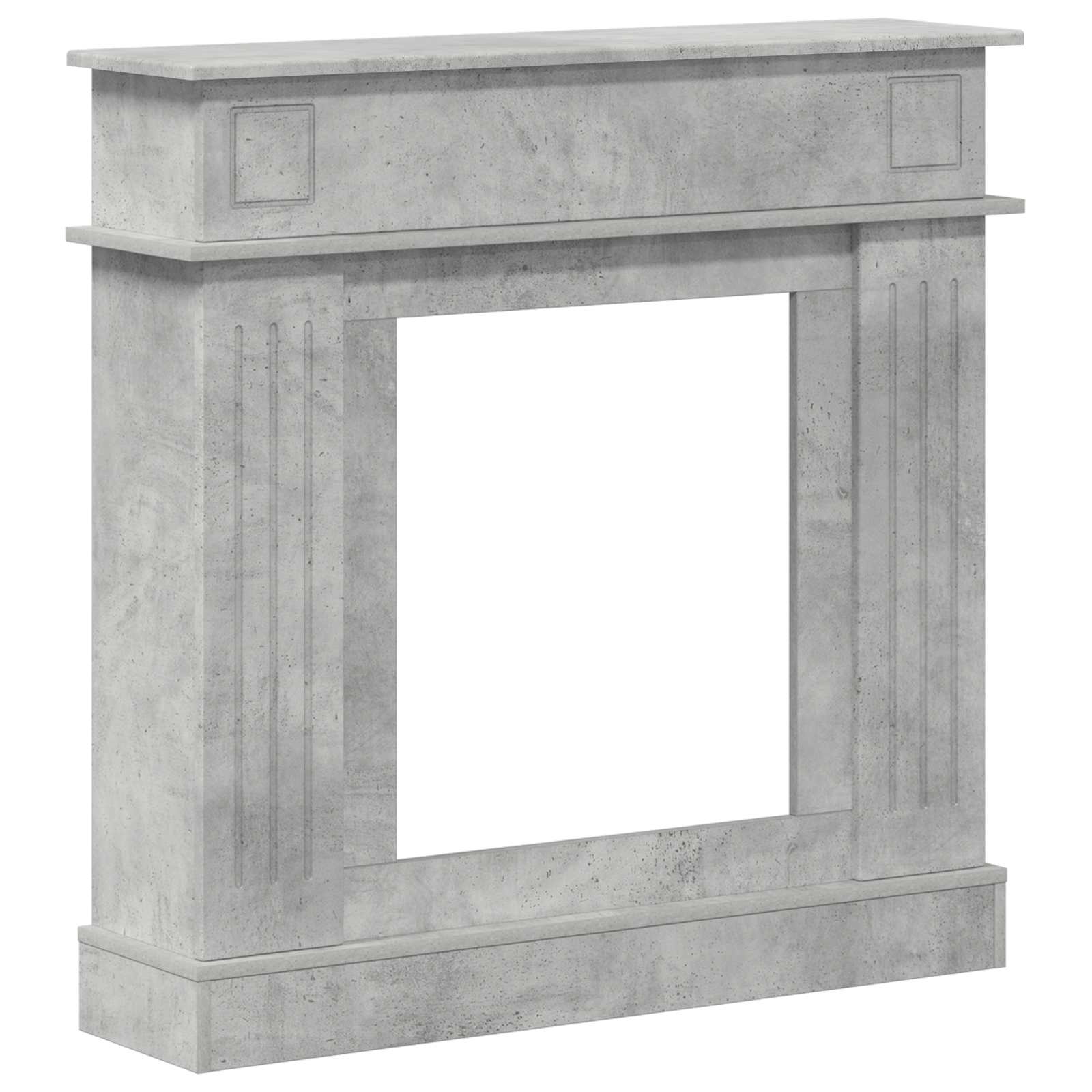Haardomlijsting Betongrijs 102 x 26 x 100 cm Bewerkt hout is nu te koop bij PeponiXL, paradijselijk wonen!
