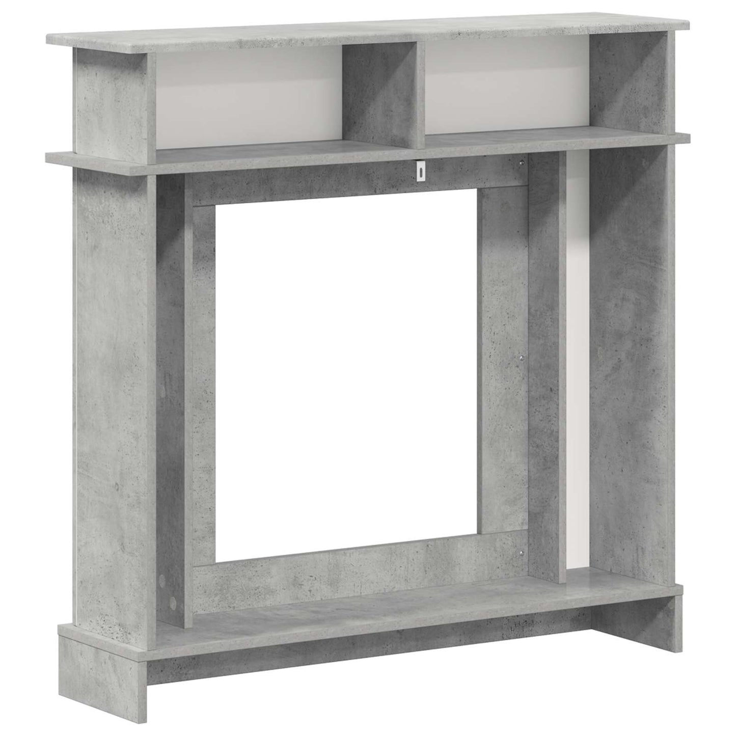 Haardomlijsting Betongrijs 102 x 26 x 100 cm Bewerkt hout is nu te koop bij PeponiXL, paradijselijk wonen!