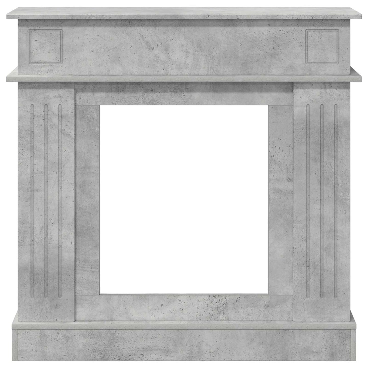 Haardomlijsting Betongrijs 102 x 26 x 100 cm Bewerkt hout is nu te koop bij PeponiXL, paradijselijk wonen!