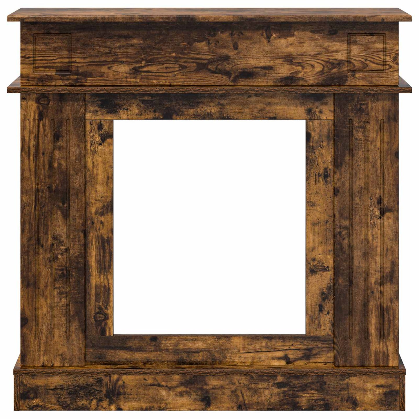Haardomlijsting Gerookt eiken 102 x 26 x 100 cm Bewerkt hout is nu te koop bij PeponiXL, paradijselijk wonen!