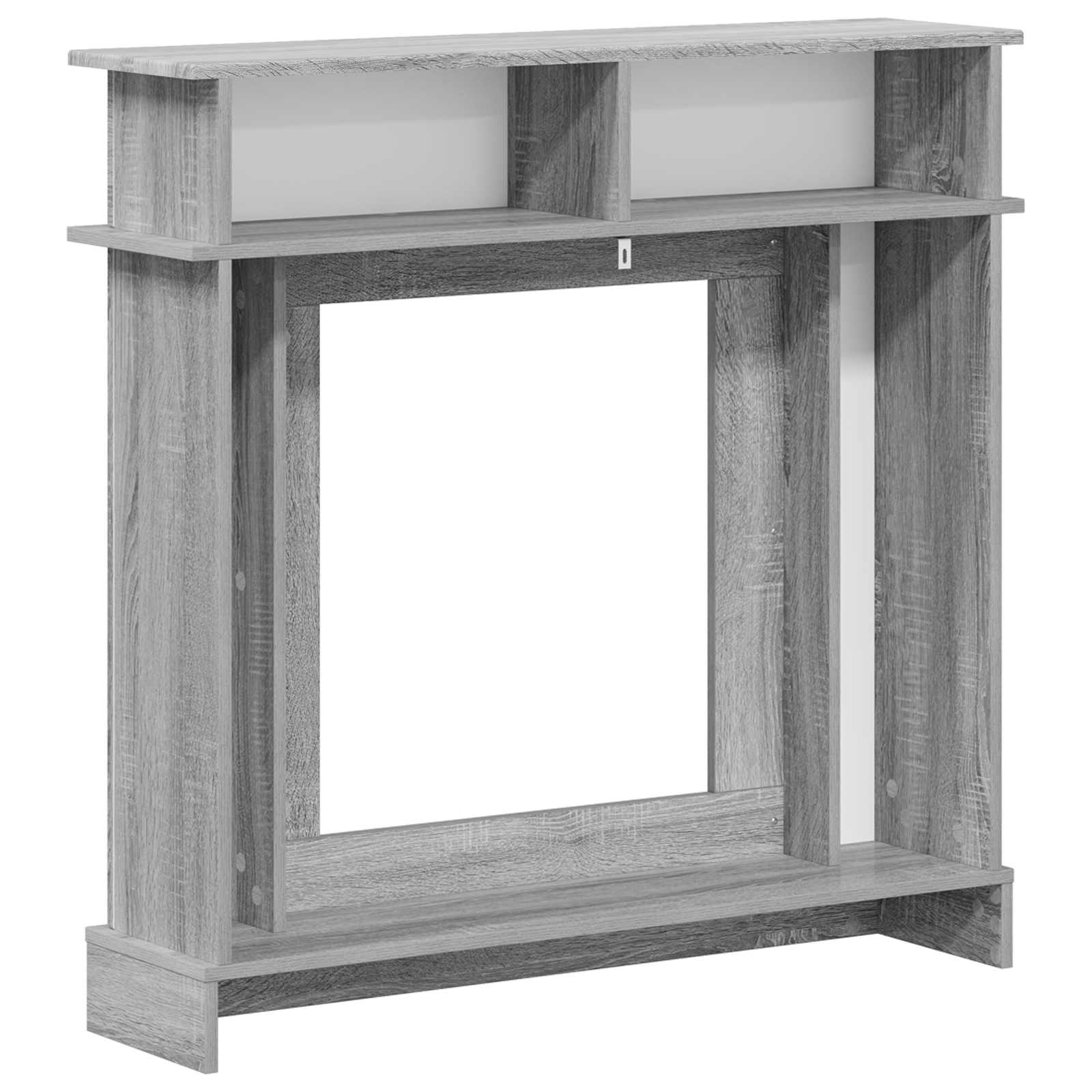 Haardomlijsting Grijs Sonoma 102 x 26 x 100 cm Bewerkt hout is nu te koop bij PeponiXL, paradijselijk wonen!