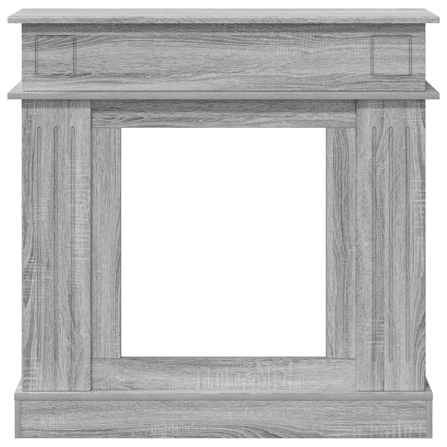 Haardomlijsting Grijs Sonoma 102 x 26 x 100 cm Bewerkt hout is nu te koop bij PeponiXL, paradijselijk wonen!