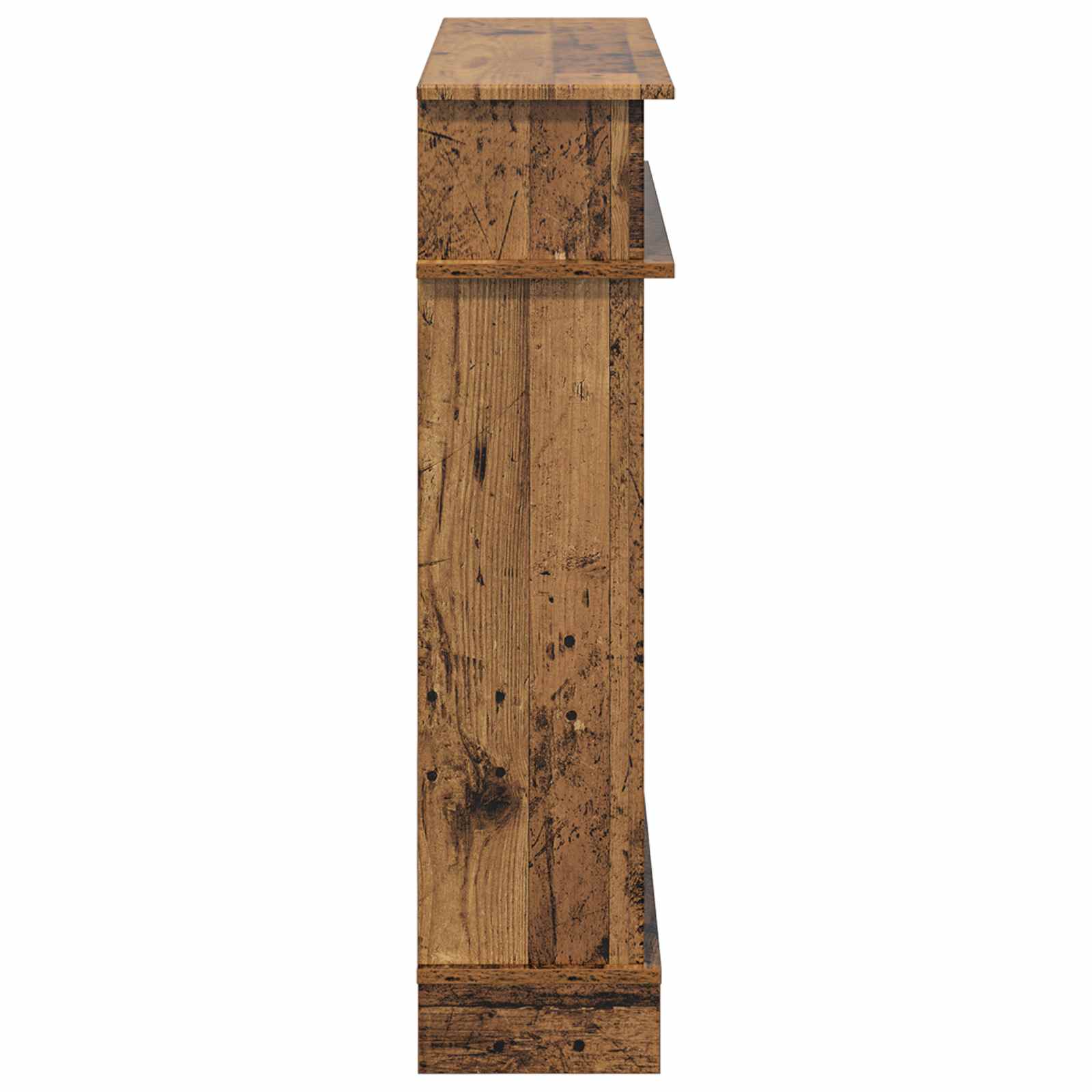 Haardomlijsting Oud hout 102 x 26 x 100 cm Bewerkt hout is nu te koop bij PeponiXL, paradijselijk wonen!