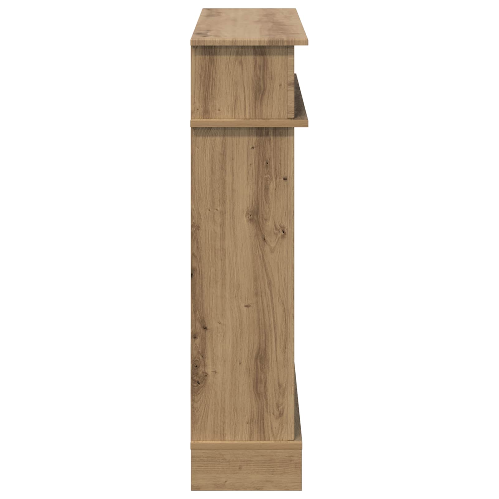 Haardomlijsting Artisanaal eiken 102 x 26 x 100 cm Bewerkt hout is nu te koop bij PeponiXL, paradijselijk wonen!