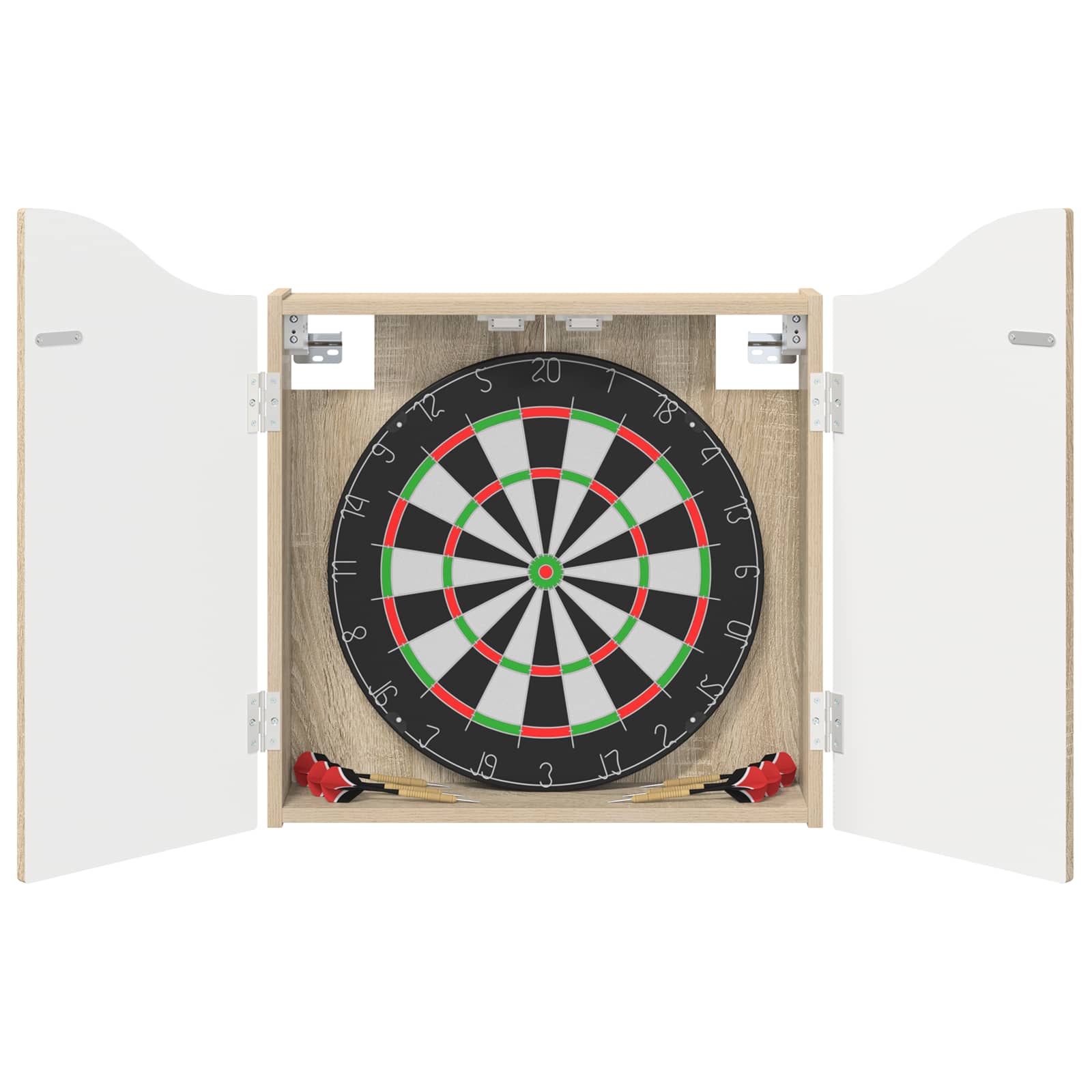 Dartbord Kabinet Sonoma Eiken 56 x 12 x 63 cm Bewerkt hout is nu te koop bij PeponiXL, paradijselijk wonen!