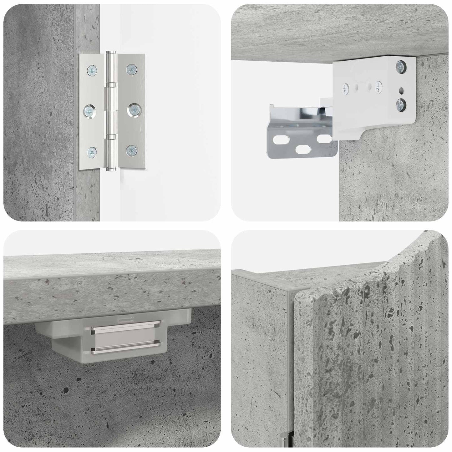 Dartbord Kabinet Betongrijs 56 x 12 x 63 cm Bewerkt hout is nu te koop bij PeponiXL, paradijselijk wonen!