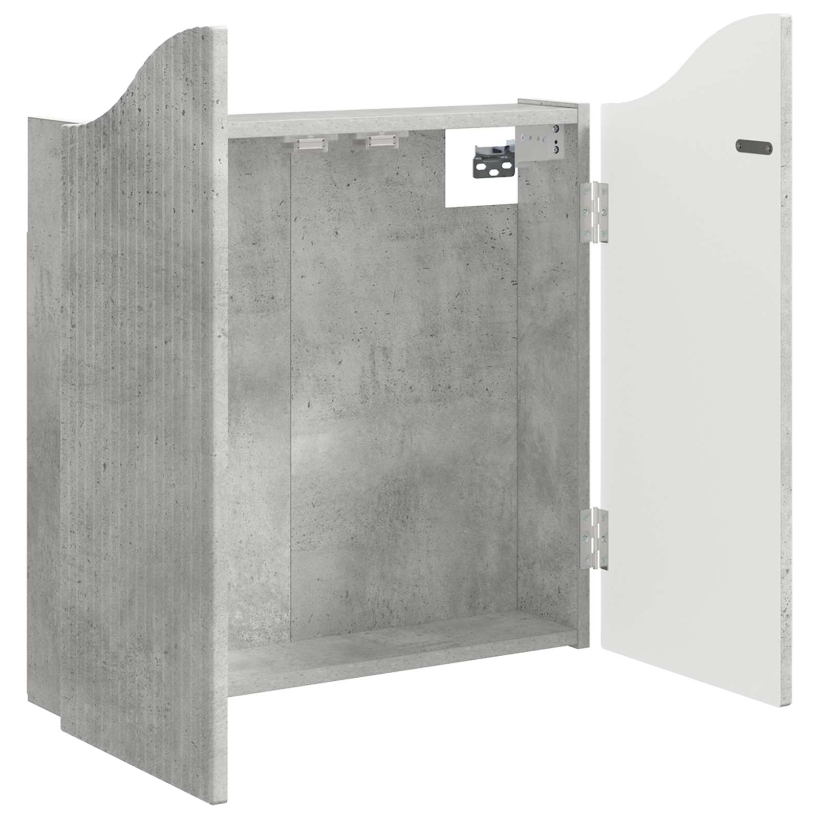 Dartbord Kabinet Betongrijs 56 x 12 x 63 cm Bewerkt hout is nu te koop bij PeponiXL, paradijselijk wonen!