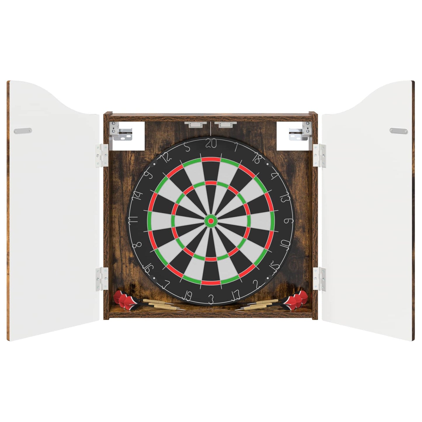 Dartbord Kabinet Gerookt eiken 56 x 12 x 63 cm Bewerkt hout is nu te koop bij PeponiXL, paradijselijk wonen!