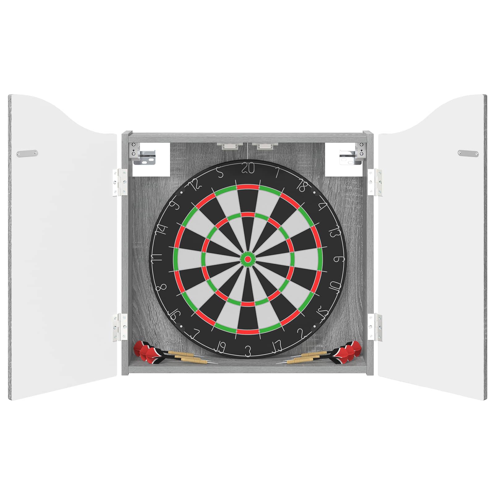 Dartbord Kabinet Grijs Sonoma 56 x 12 x 63 cm Bewerkt hout is nu te koop bij PeponiXL, paradijselijk wonen!