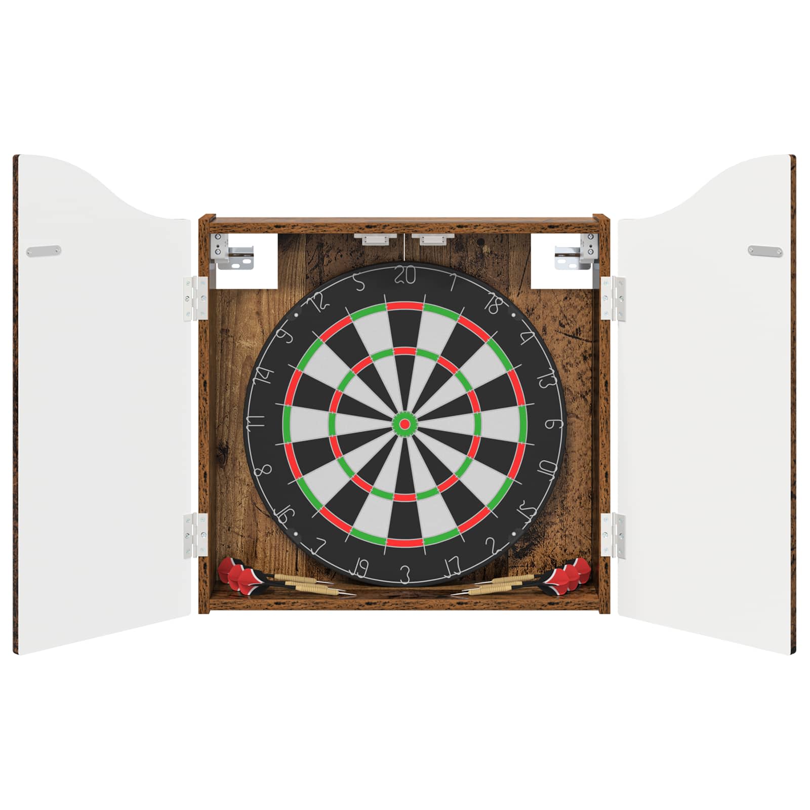 Dartbord Kabinet Oud hout 56 x 12 x 63 cm Bewerkt hout is nu te koop bij PeponiXL, paradijselijk wonen!