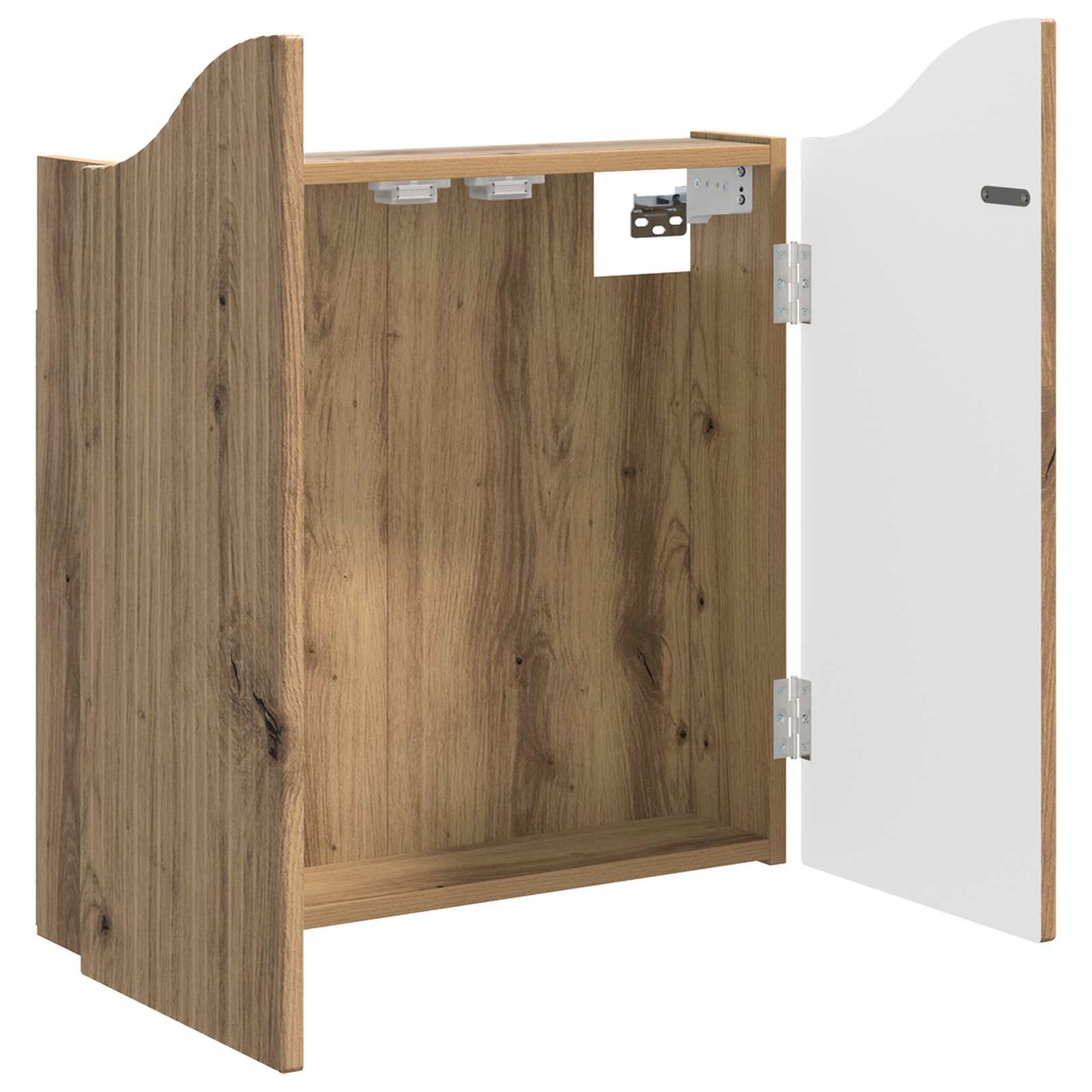 Dartbord Kabinet Artisanaal eiken 56 x 12 x 63 cm Bewerkt hout is nu te koop bij PeponiXL, paradijselijk wonen!