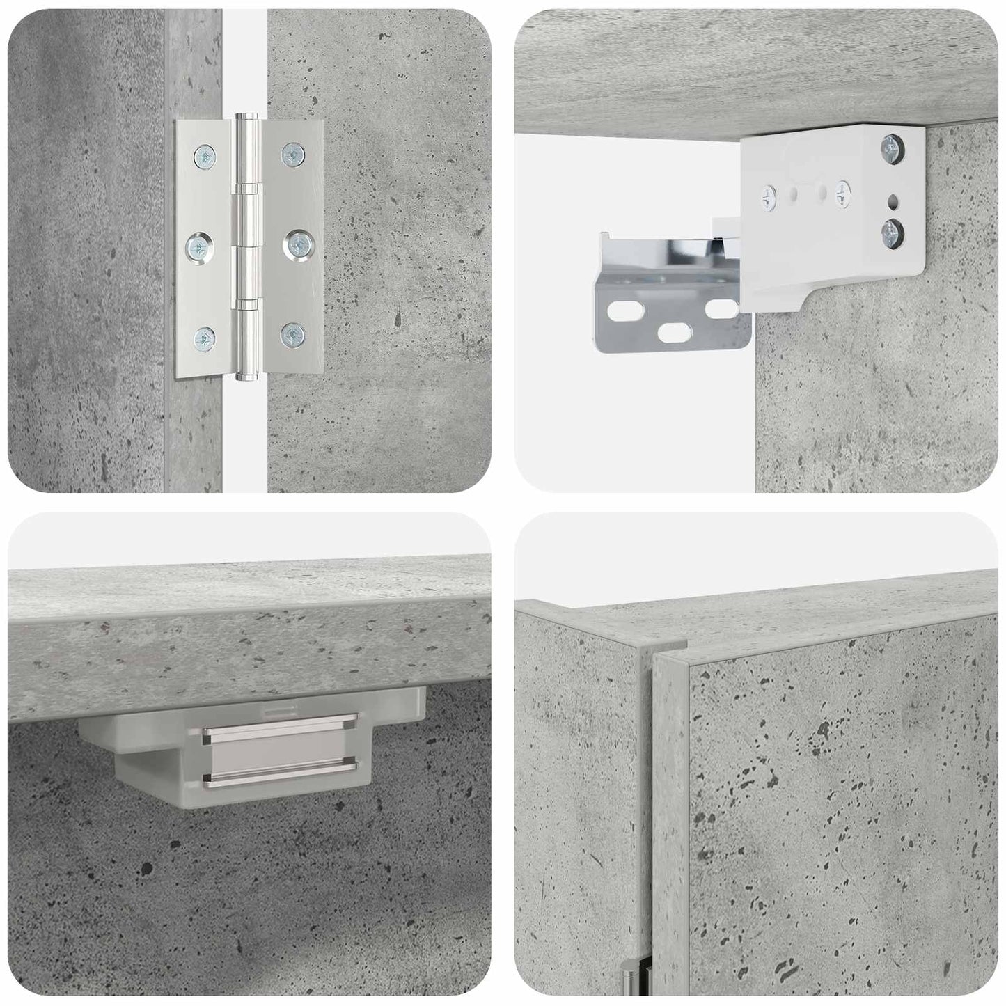 Dartbord Kabinet Betongrijs 56 x 12 x 53,5 cm Bewerkt hout is nu te koop bij PeponiXL, paradijselijk wonen!
