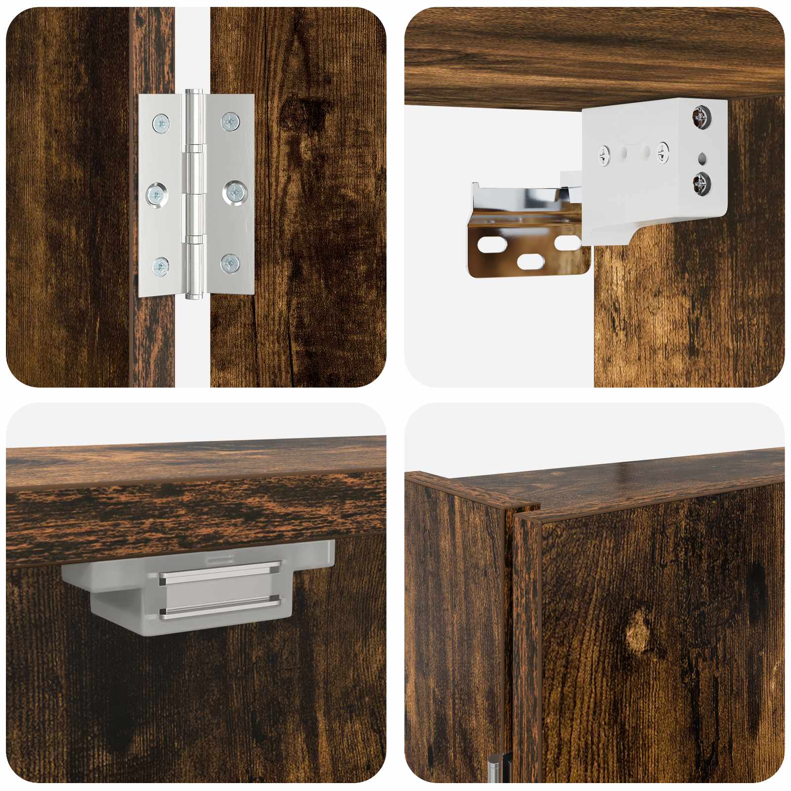 Dartbord Kabinet Gerookt eiken 56 x 12 x 53,5 cm Bewerkt hout is nu te koop bij PeponiXL, paradijselijk wonen!