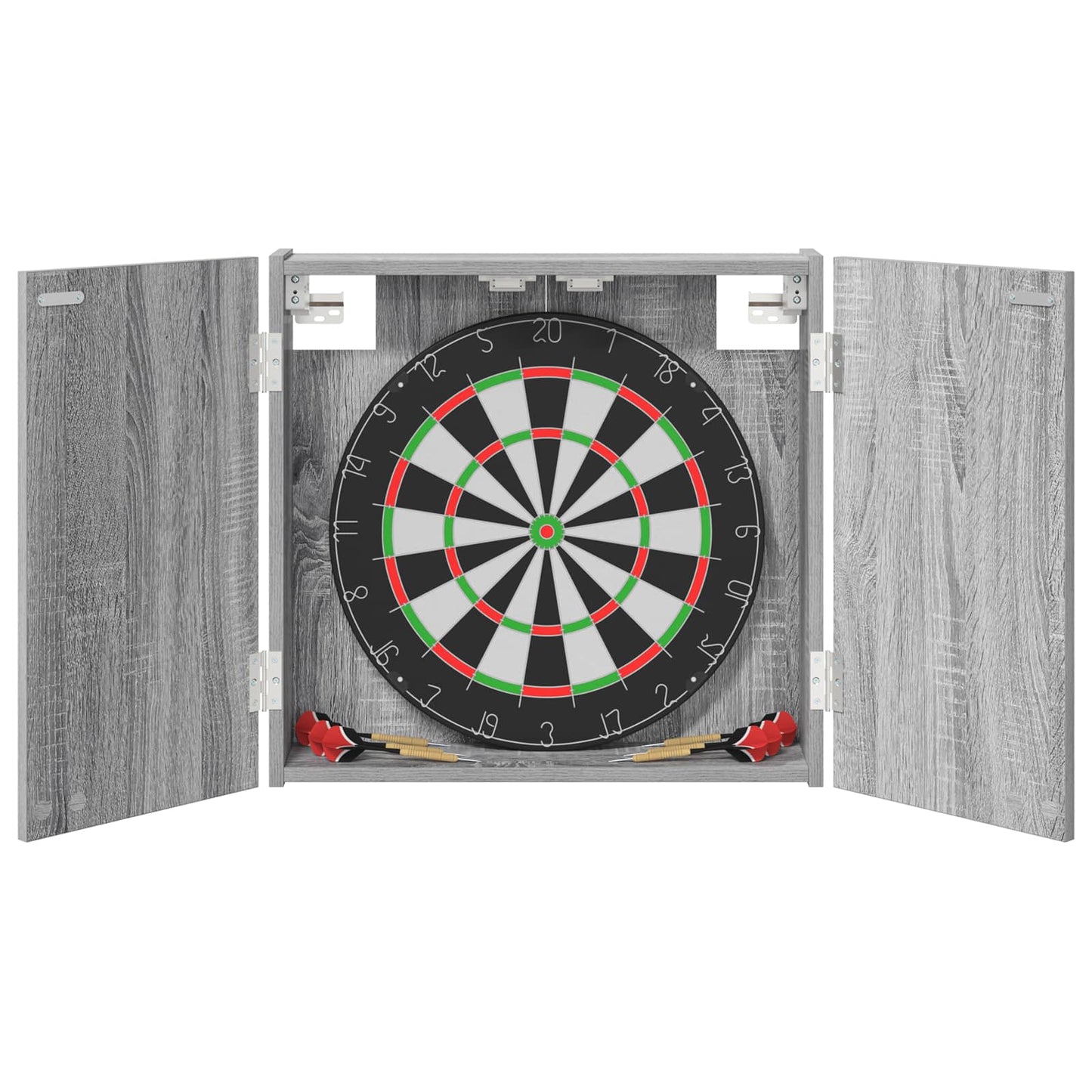 Dartbord Kabinet Grijs Sonoma 56 x 12 x 53,5 cm Bewerkt hout is nu te koop bij PeponiXL, paradijselijk wonen!