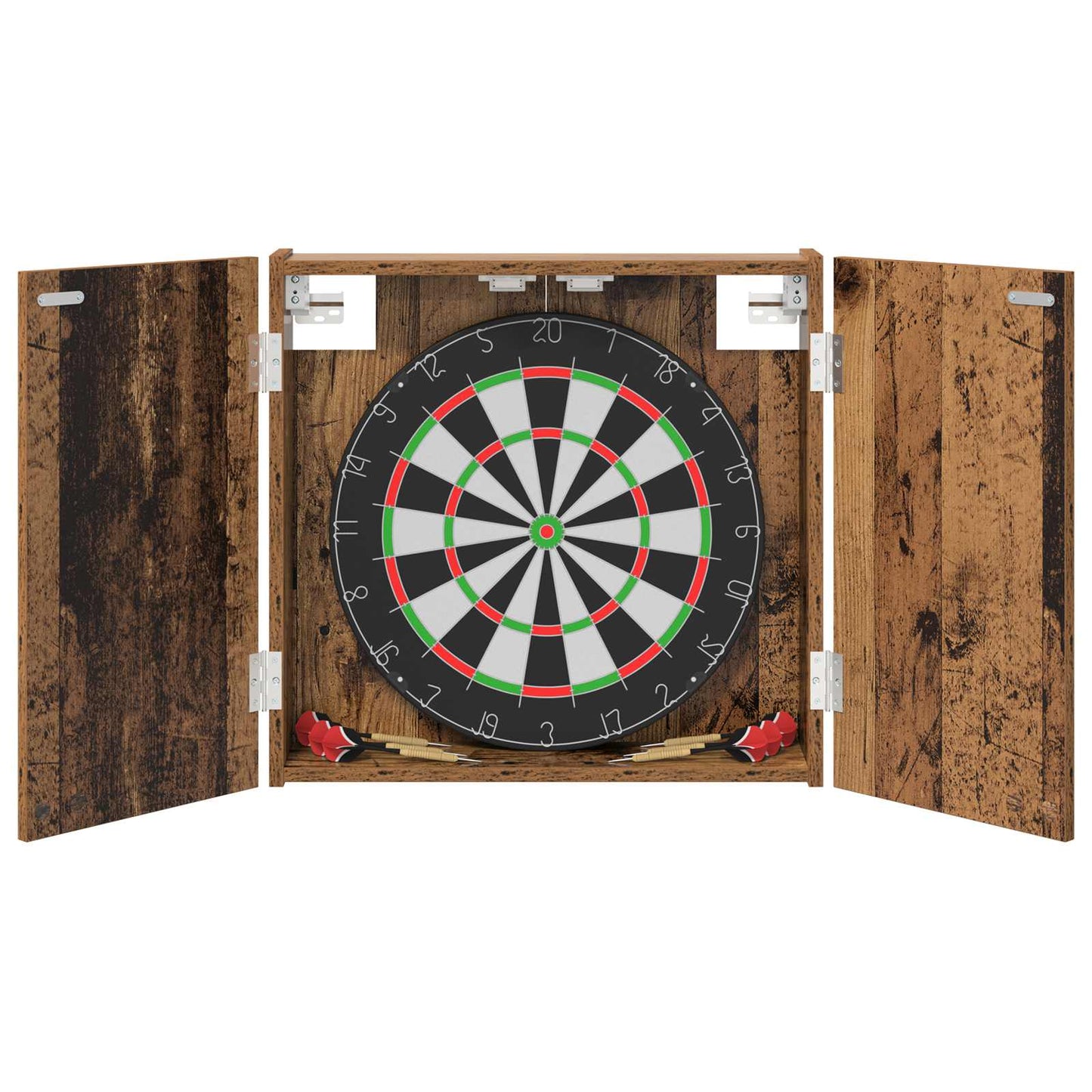 Dartbord Kabinet Oud hout 56 x 12 x 53,5 cm Bewerkt hout is nu te koop bij PeponiXL, paradijselijk wonen!