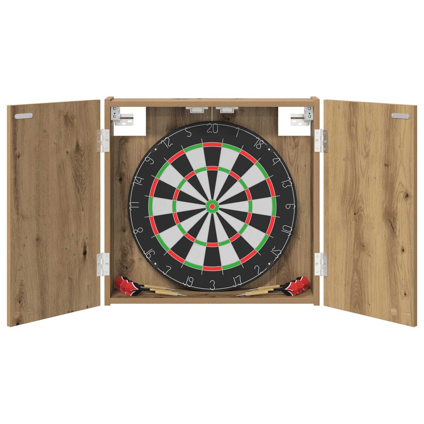 Dartbord Kabinet Artisanaal eiken 56 x 12 x 53,5 cm is nu te koop bij PeponiXL, paradijselijk wonen!
