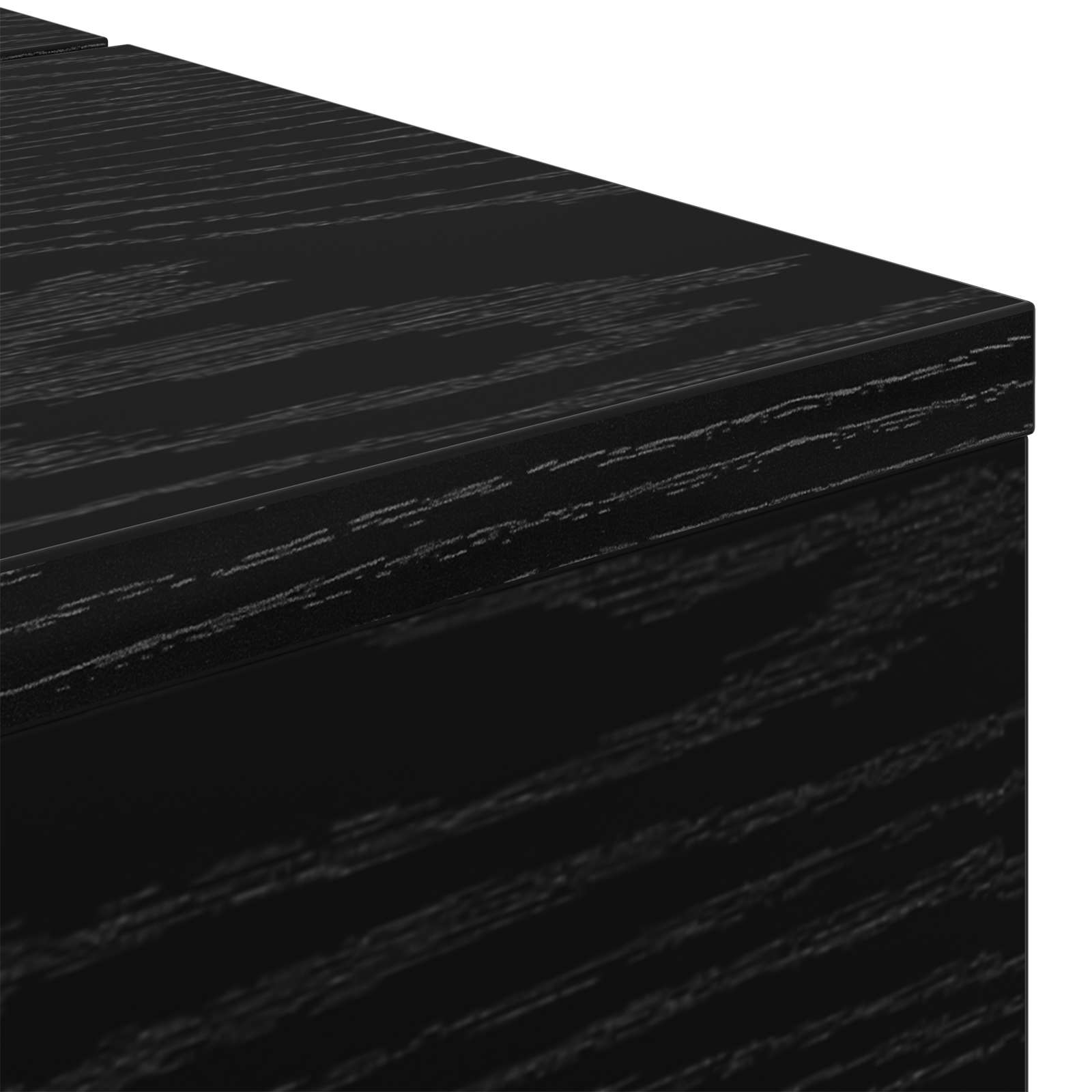 studiobureau Zwart eiken 152 x 40 x 19,5 cm Bewerkt hout is nu te koop bij PeponiXL, paradijselijk wonen!