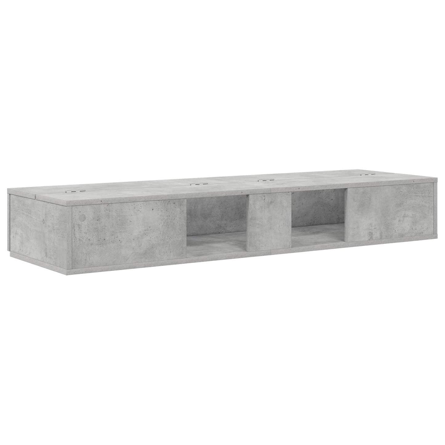 studiobureau Betongrijs 152 x 40 x 19,5 cm Bewerkt hout is nu te koop bij PeponiXL, paradijselijk wonen!