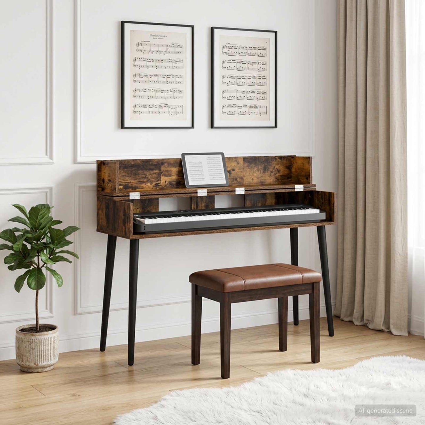 studiobureau Gerookt eiken 152 x 40 x 19,5 cm Bewerkt hout is nu te koop bij PeponiXL, paradijselijk wonen!