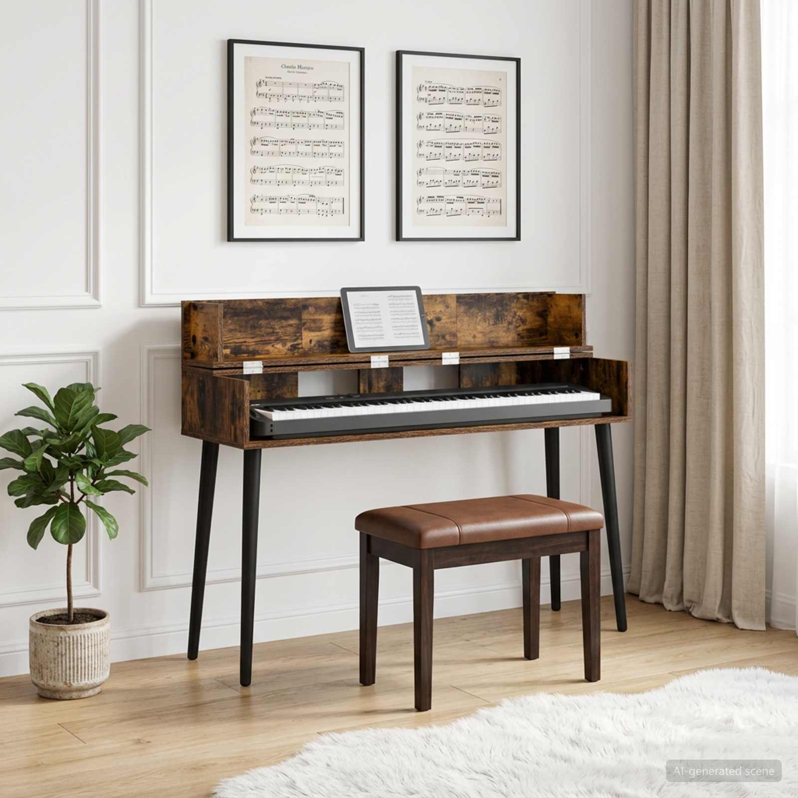 studiobureau Gerookt eiken 152 x 40 x 19,5 cm Bewerkt hout is nu te koop bij PeponiXL, paradijselijk wonen!