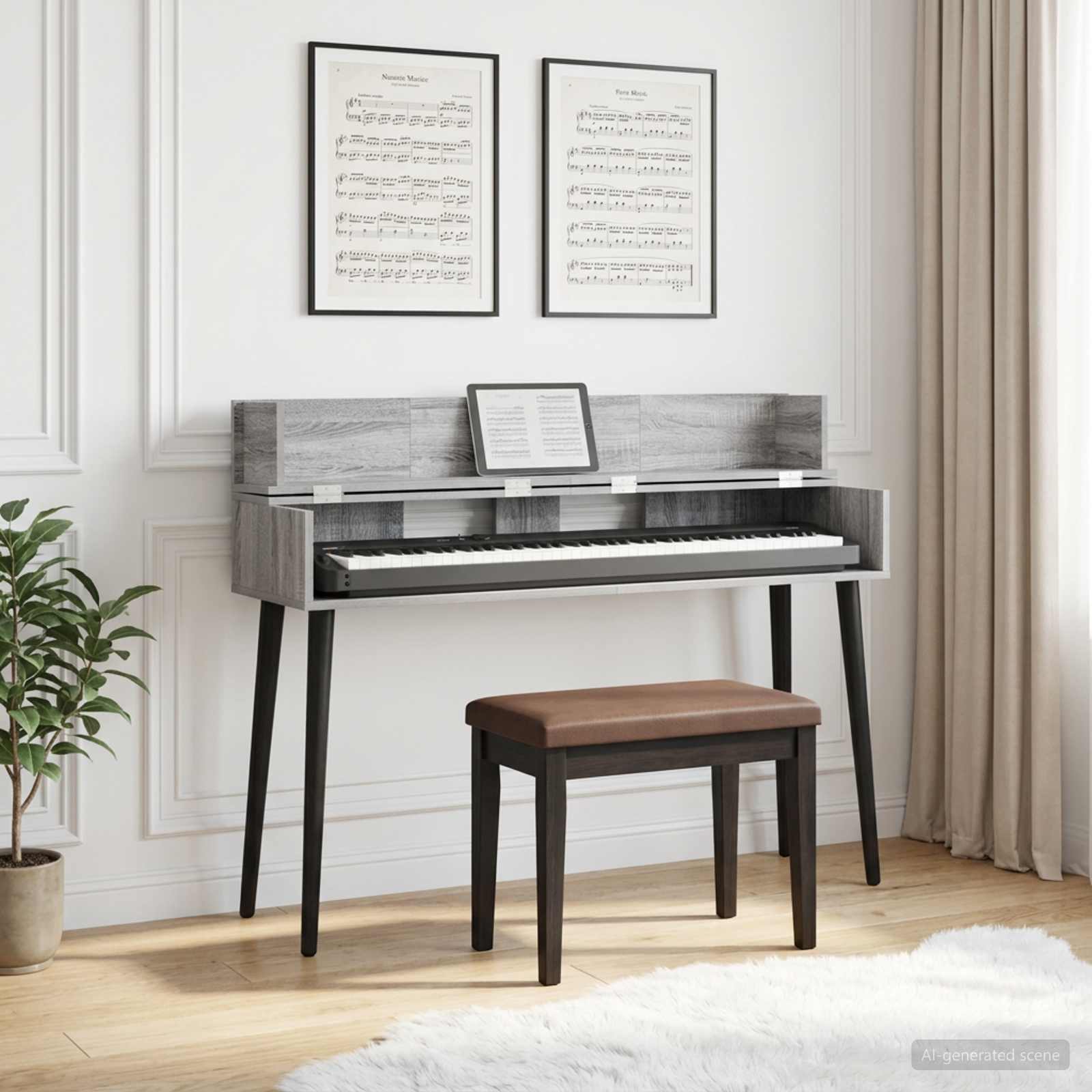 studiobureau Grijs Sonoma 152 x 40 x 19,5 cm Bewerkt hout is nu te koop bij PeponiXL, paradijselijk wonen!