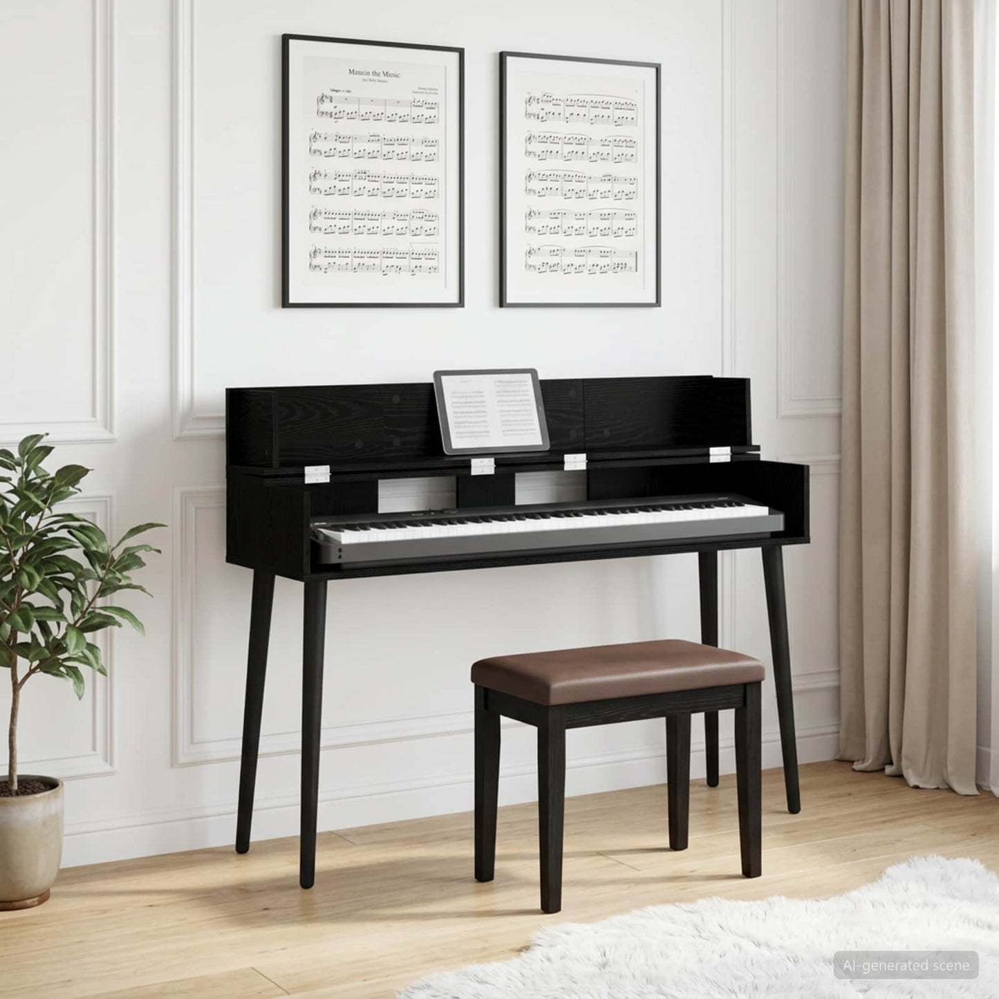 studiobureau Zwart eiken 130 x 40 x 19,5 cm Bewerkt hout is nu te koop bij PeponiXL, paradijselijk wonen!