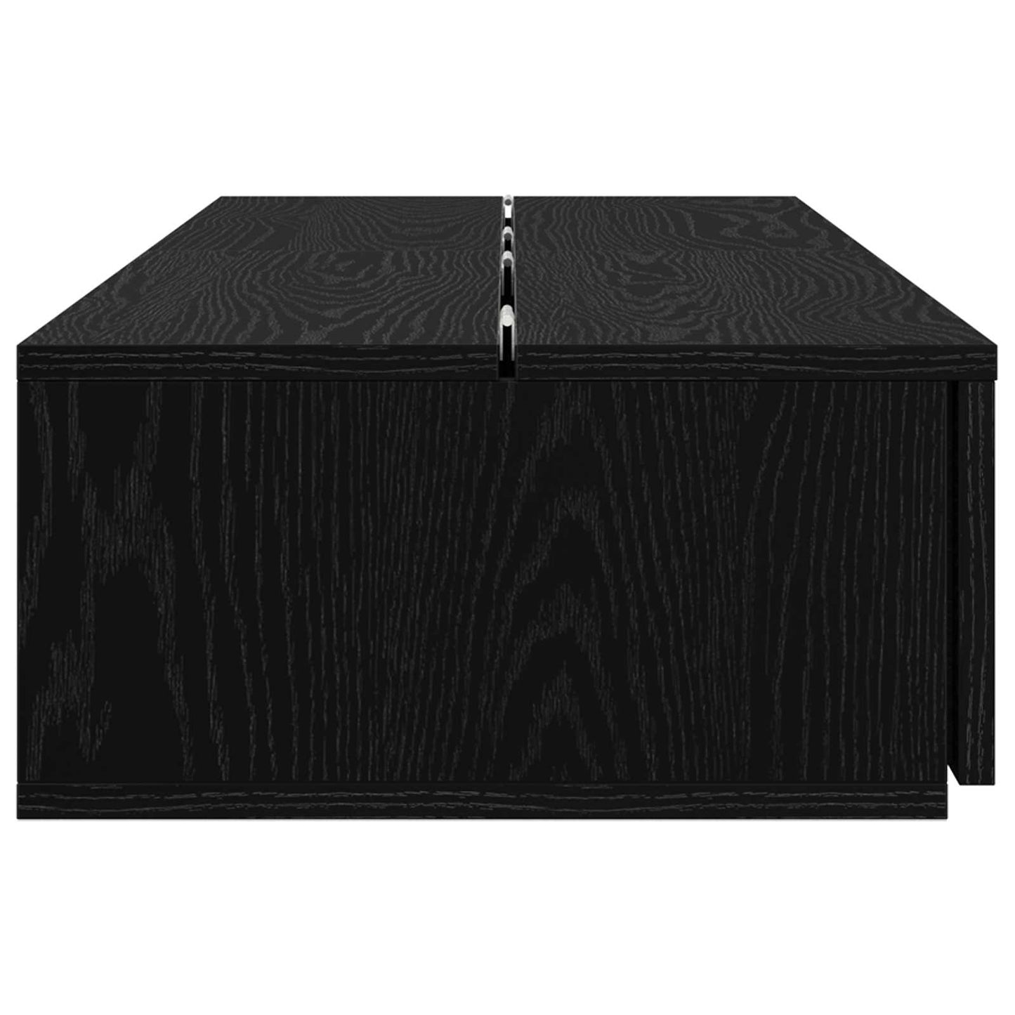 studiobureau Zwart eiken 130 x 40 x 19,5 cm Bewerkt hout is nu te koop bij PeponiXL, paradijselijk wonen!