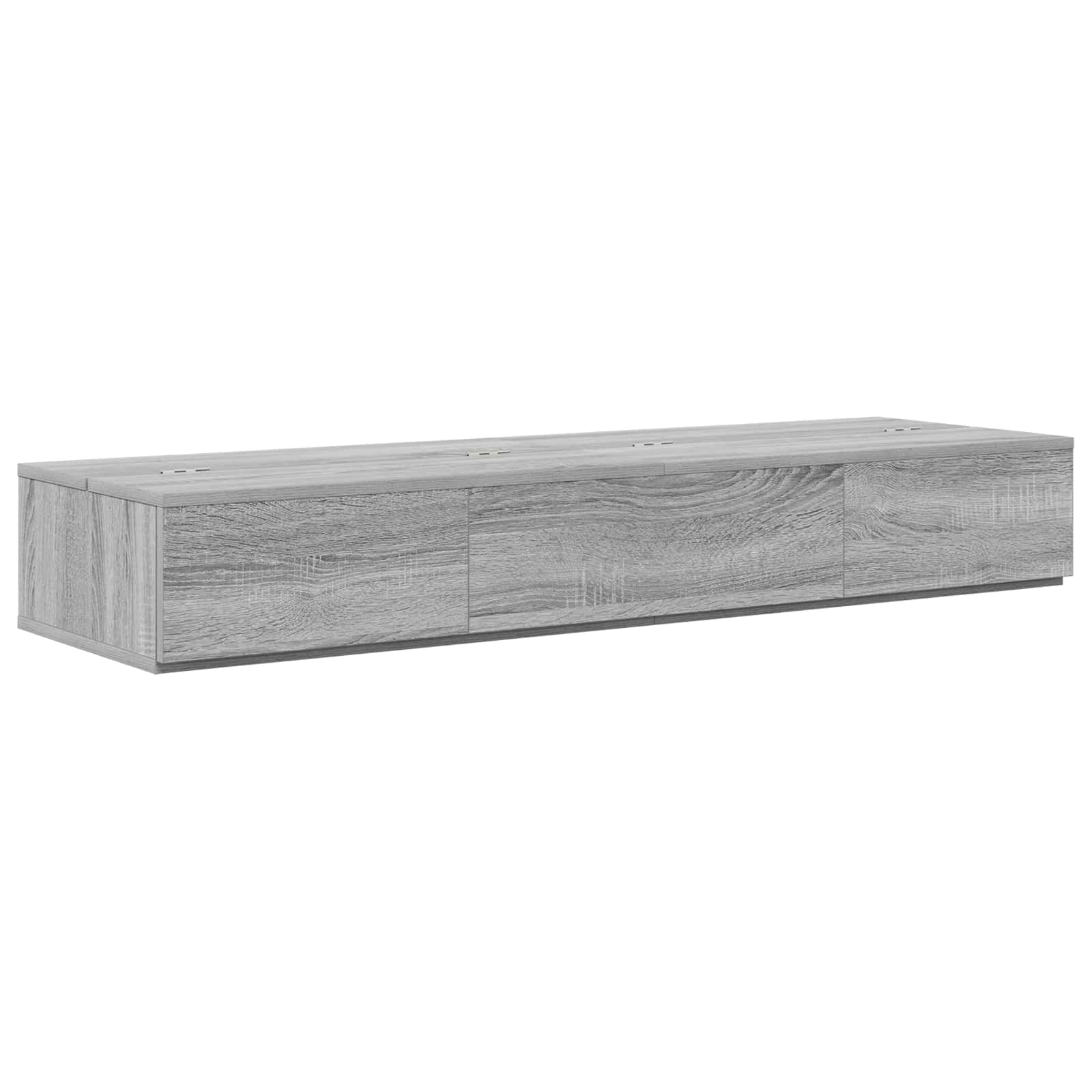studiobureau Grijs Sonoma 130 x 40 x 19,5 cm Bewerkt hout is nu te koop bij PeponiXL, paradijselijk wonen!