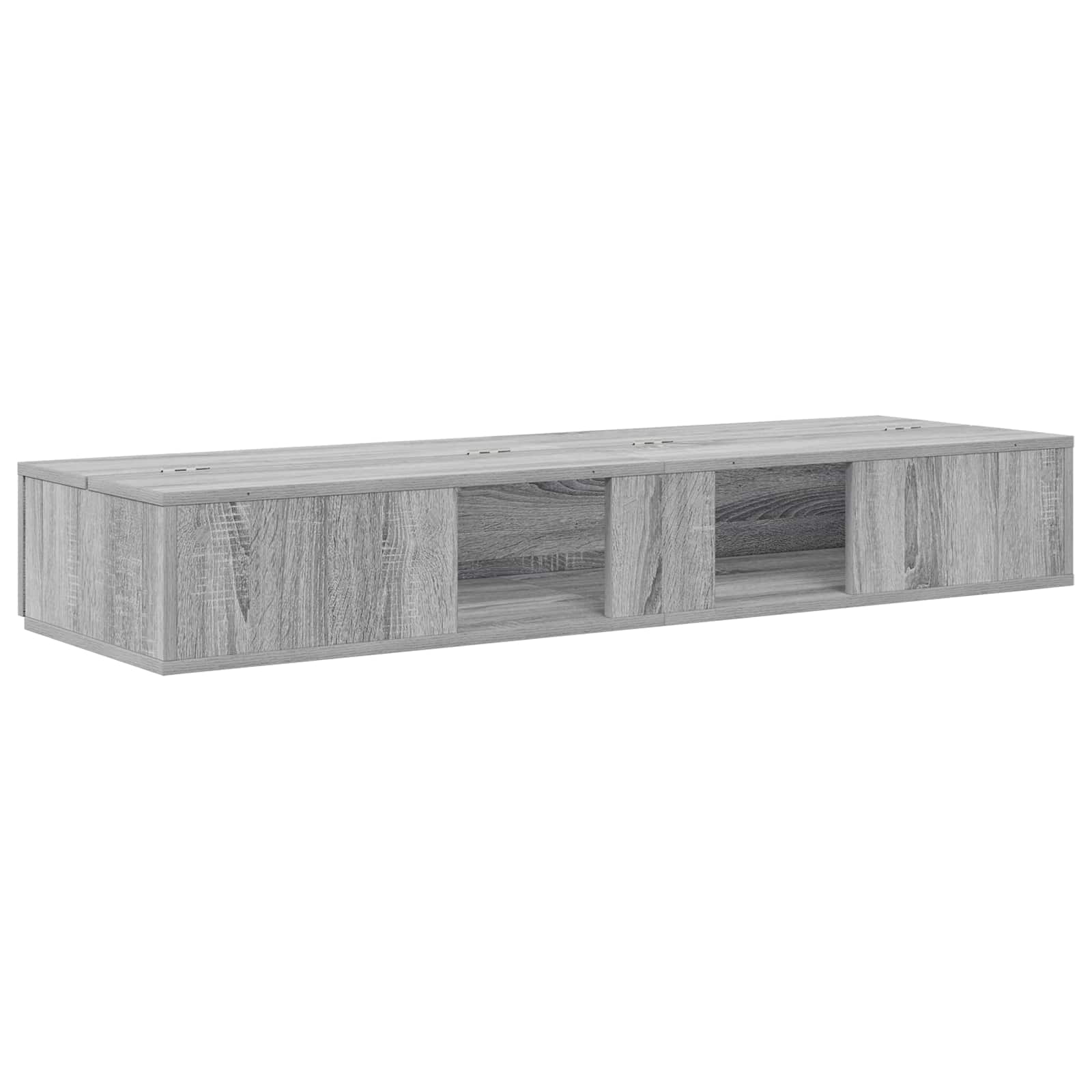 studiobureau Grijs Sonoma 130 x 40 x 19,5 cm Bewerkt hout is nu te koop bij PeponiXL, paradijselijk wonen!