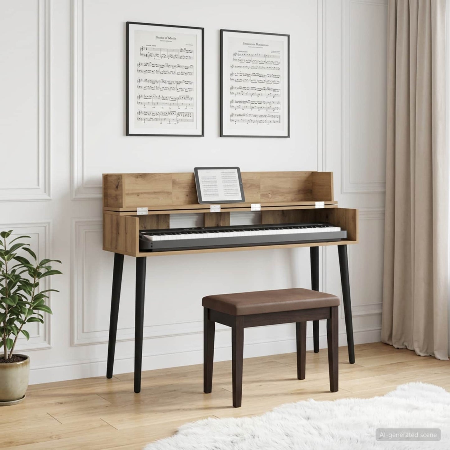 studiobureau Artisanaal eiken 130 x 40 x 19,5 cm Bewerkt hout is nu te koop bij PeponiXL, paradijselijk wonen!