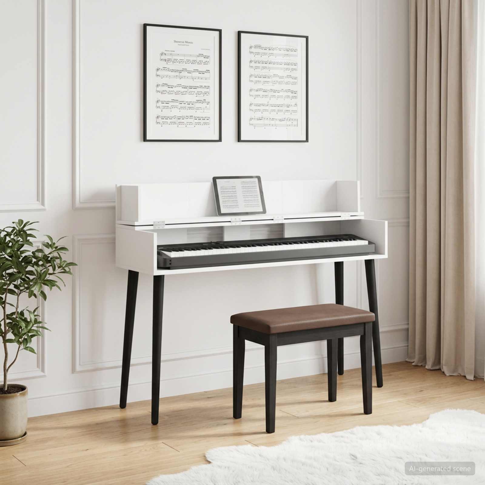 studiobureau Wit 110 x 40 x 19,5 cm Bewerkt hout is nu te koop bij PeponiXL, paradijselijk wonen!