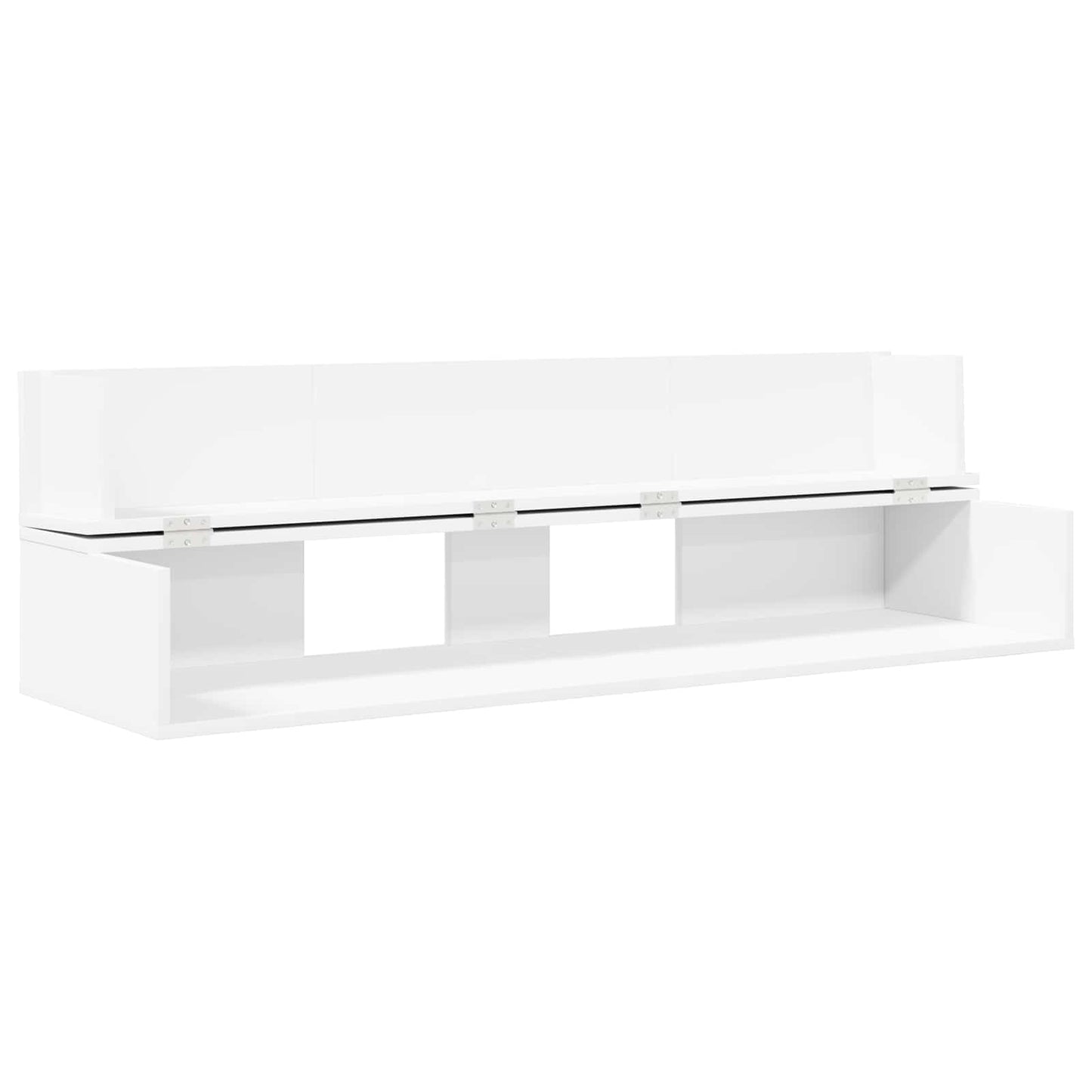 studiobureau Wit 110 x 40 x 19,5 cm Bewerkt hout is nu te koop bij PeponiXL, paradijselijk wonen!