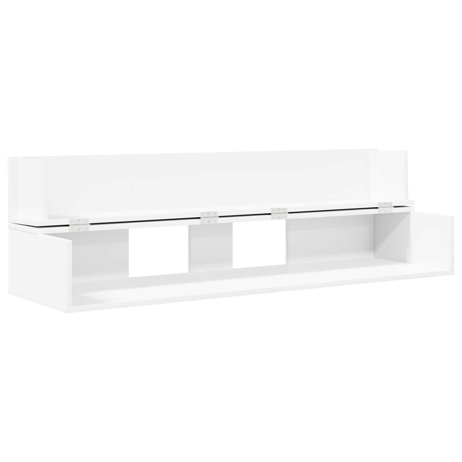 studiobureau Wit 110 x 40 x 19,5 cm Bewerkt hout is nu te koop bij PeponiXL, paradijselijk wonen!