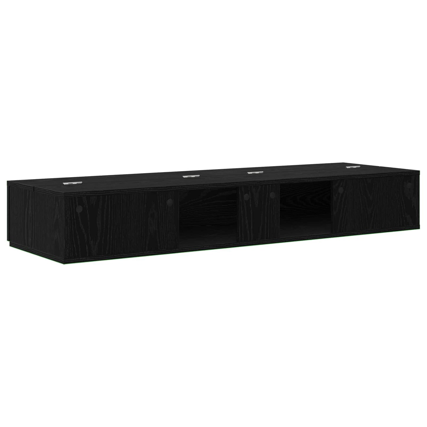 studiobureau Zwart eiken 110 x 40 x 19,5 cm Bewerkt hout is nu te koop bij PeponiXL, paradijselijk wonen!