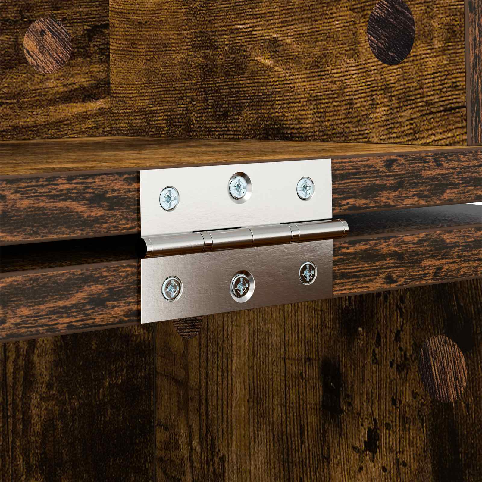studiobureau Gerookt eiken 110 x 40 x 19,5 cm Bewerkt hout is nu te koop bij PeponiXL, paradijselijk wonen!