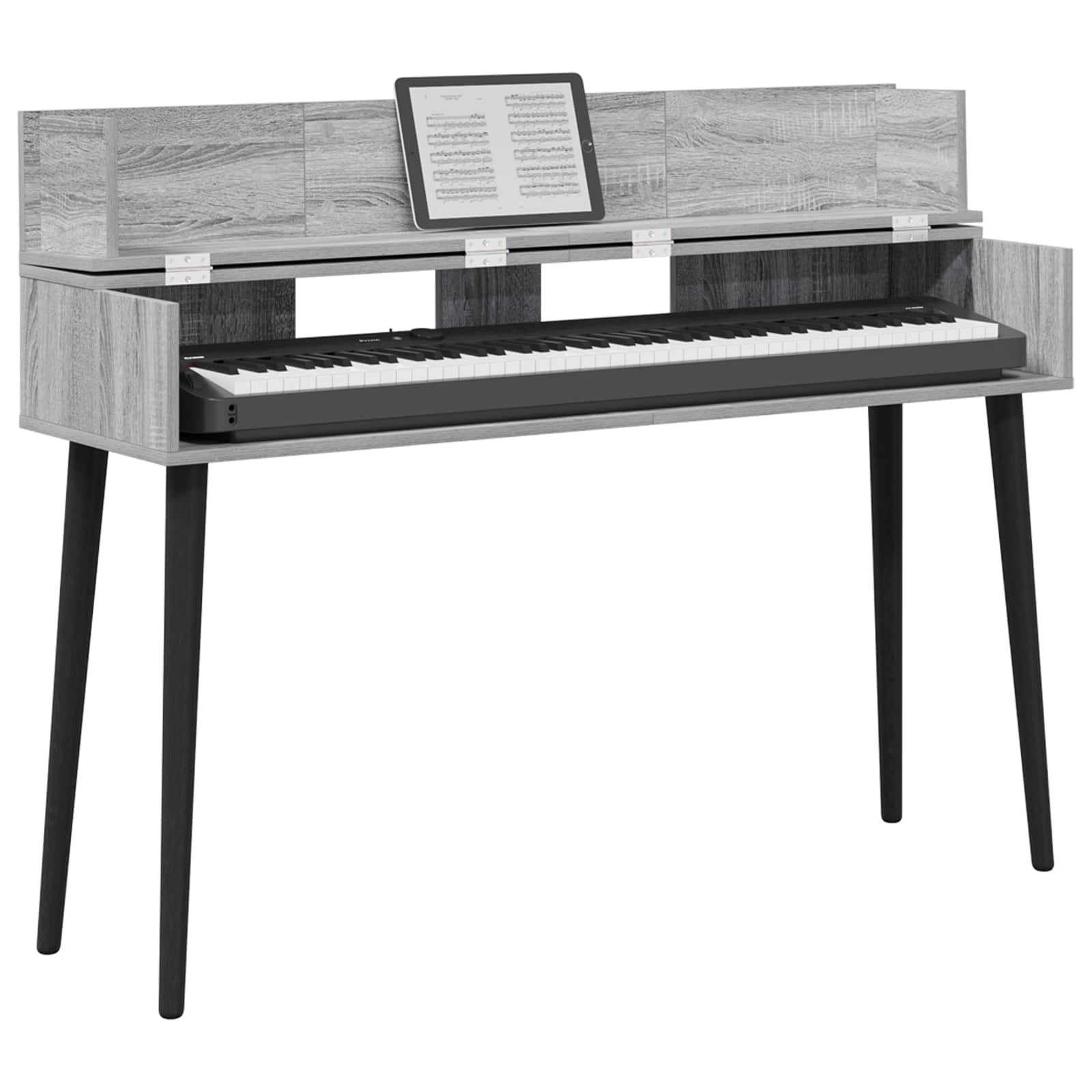 studiobureau Grijs Sonoma 110 x 40 x 19,5 cm Bewerkt hout is nu te koop bij PeponiXL, paradijselijk wonen!