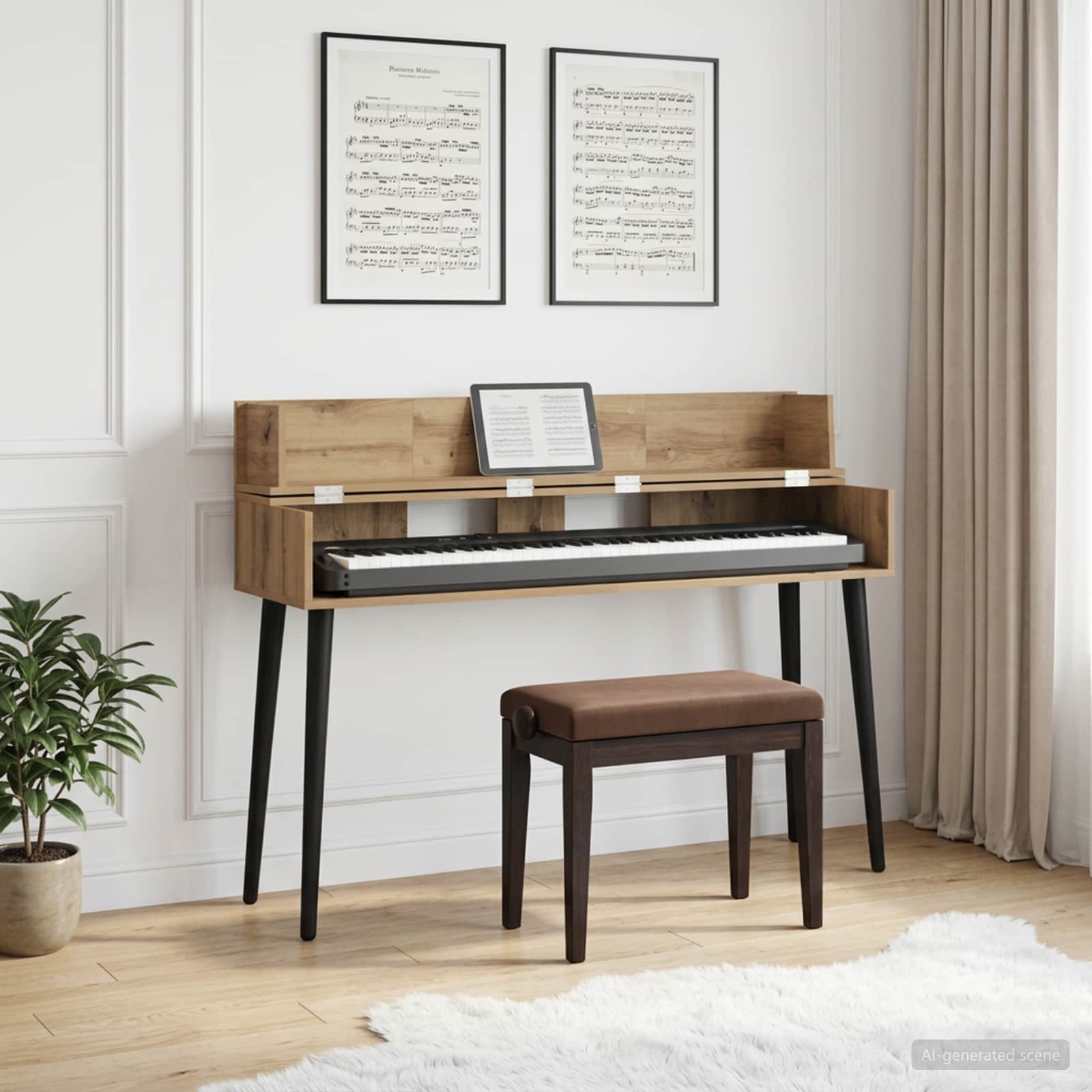studiobureau Artisanaal eiken 110 x 40 x 19,5 cm Bewerkt hout is nu te koop bij PeponiXL, paradijselijk wonen!
