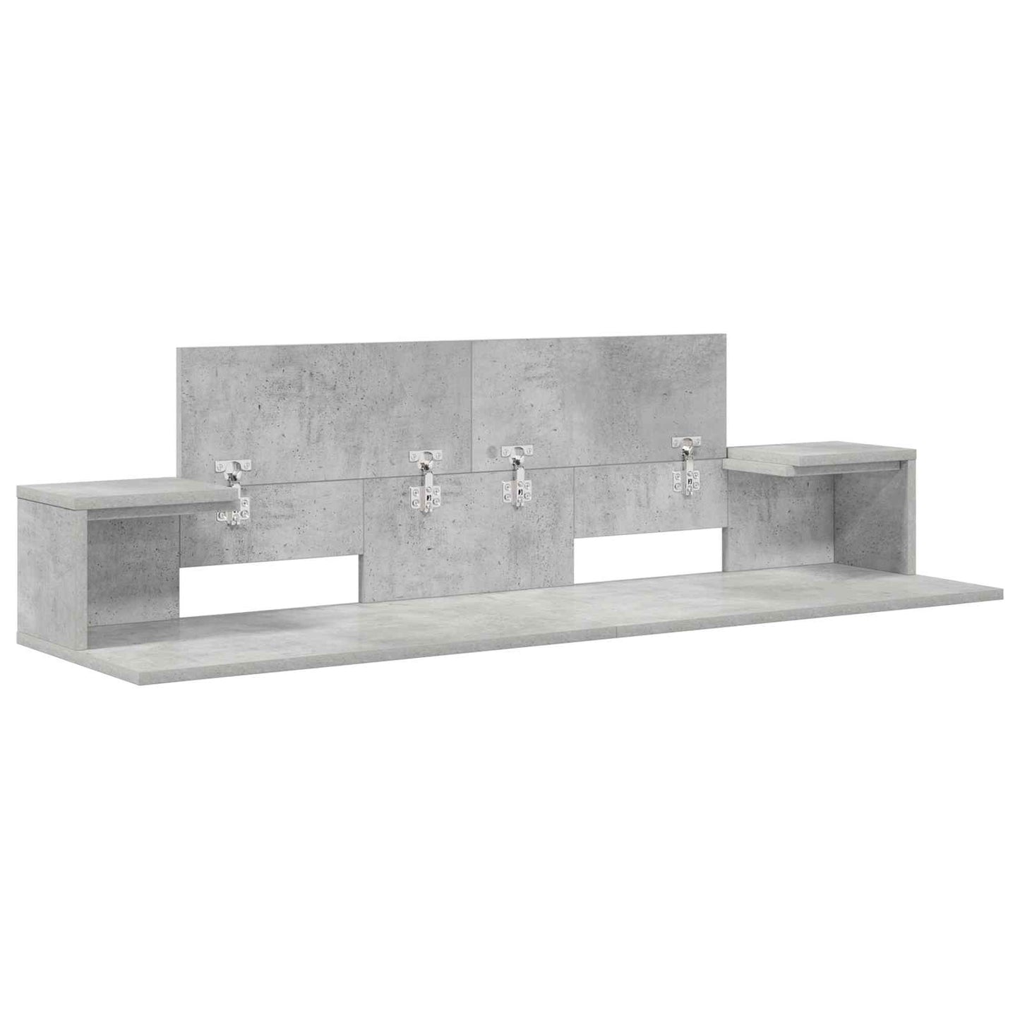 studiobureau Betongrijs 152 x 36 x 19,5 cm Bewerkt hout is nu te koop bij PeponiXL, paradijselijk wonen!