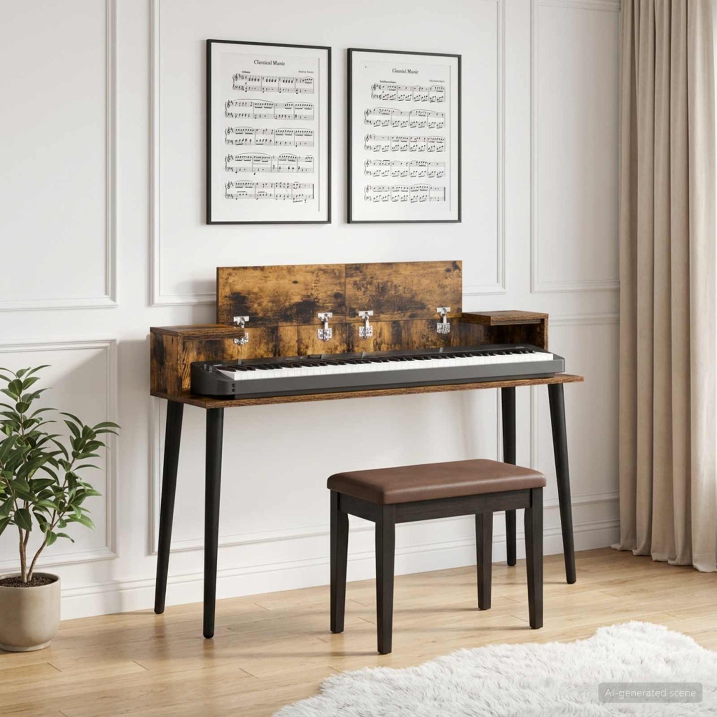 studiobureau Gerookt eiken 152 x 36 x 19,5 cm Bewerkt hout is nu te koop bij PeponiXL, paradijselijk wonen!